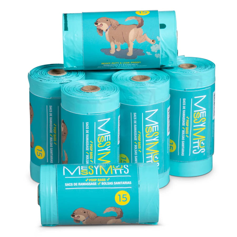 Messy Mutts Advanced Biorecycle Poop Bag Refill Rolls