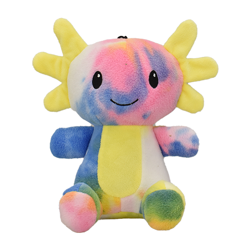Multipet Axolotl Plush Dog Toy - tie-dye - Dog Toy - Multipet - PetMax Canada
