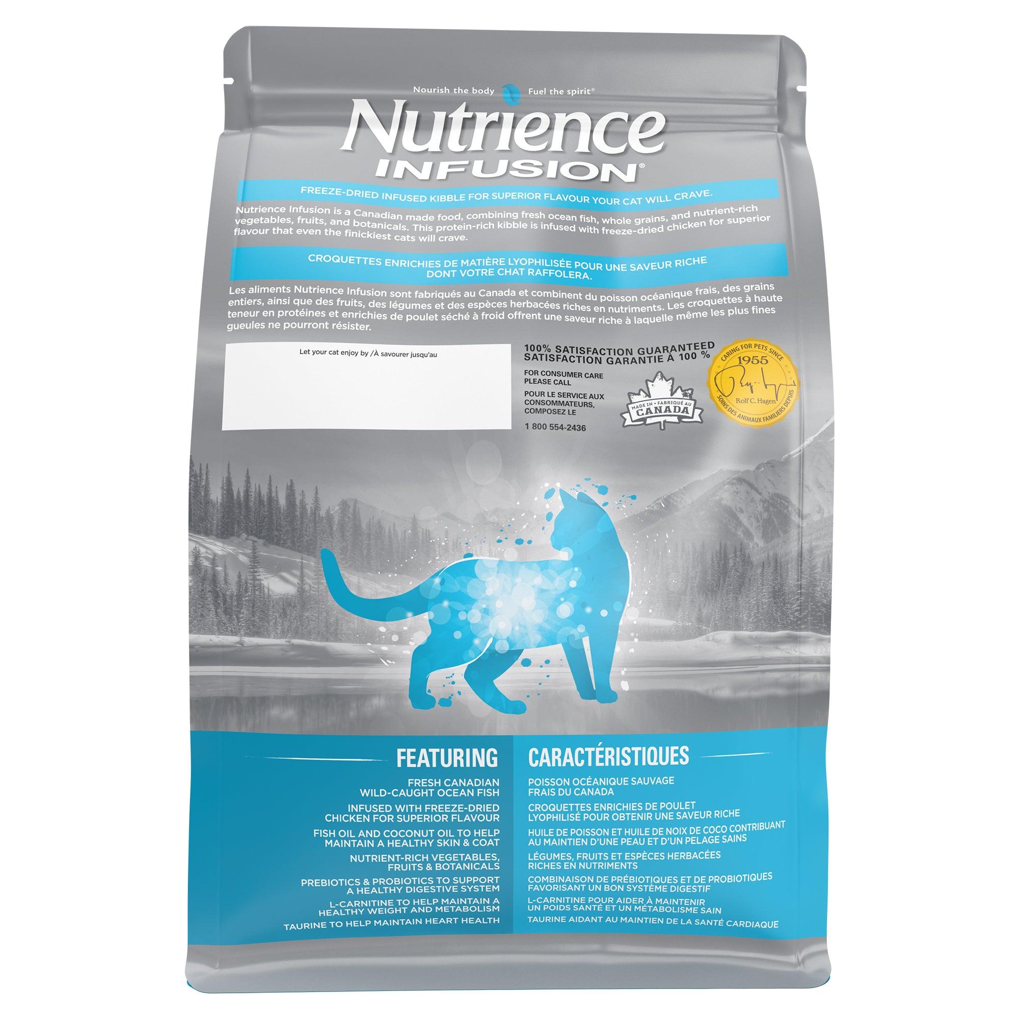 Nutrience Infusion Cat Food Indoor Adult Ocean Fish - 2.27 Kg - Cat Food - Nutrience Pet Food - PetMax Canada