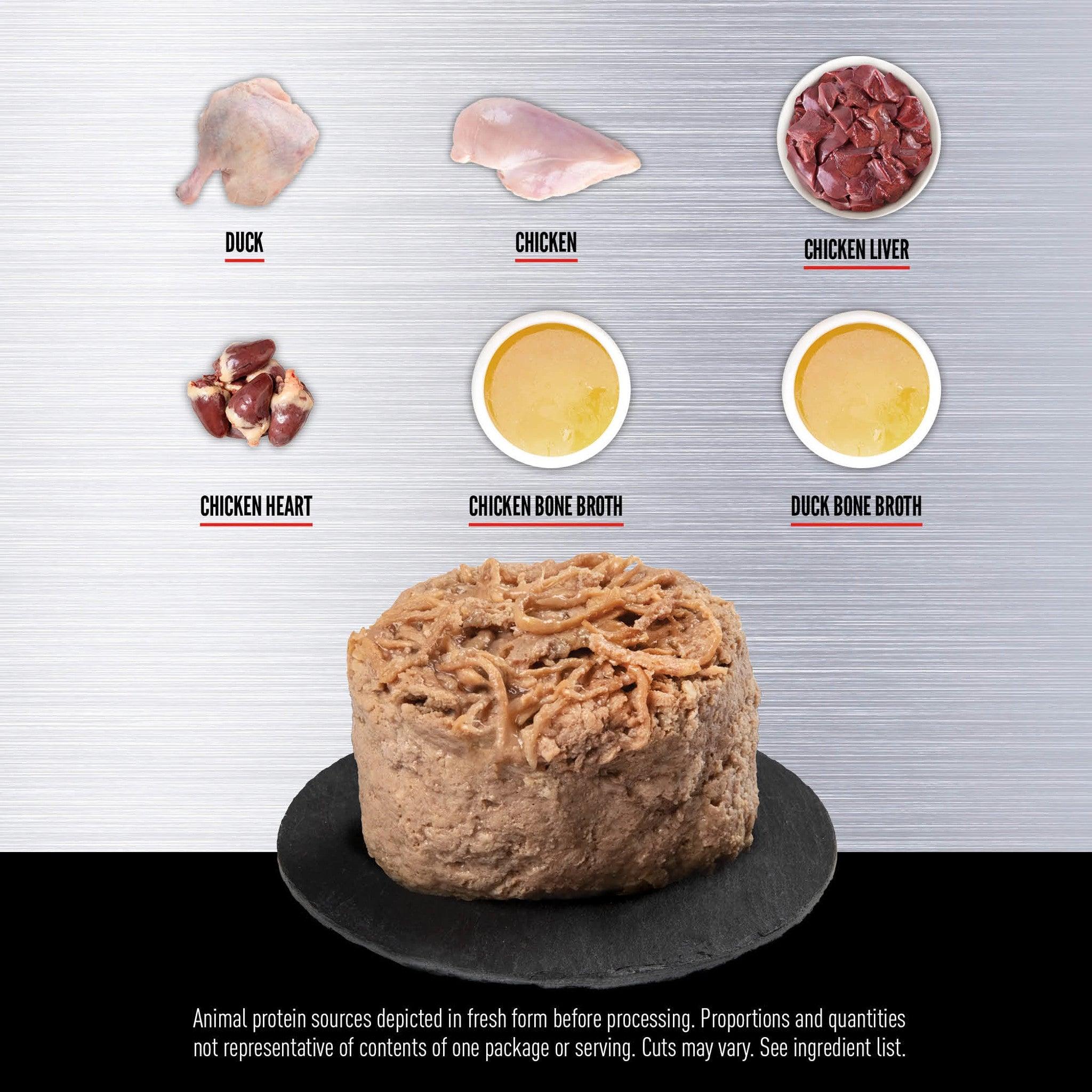 Orijen Duck + Chicken Entrée Wet Cat Food Recipe - 85g - Canned Cat Food - Orijen - PetMax Canada