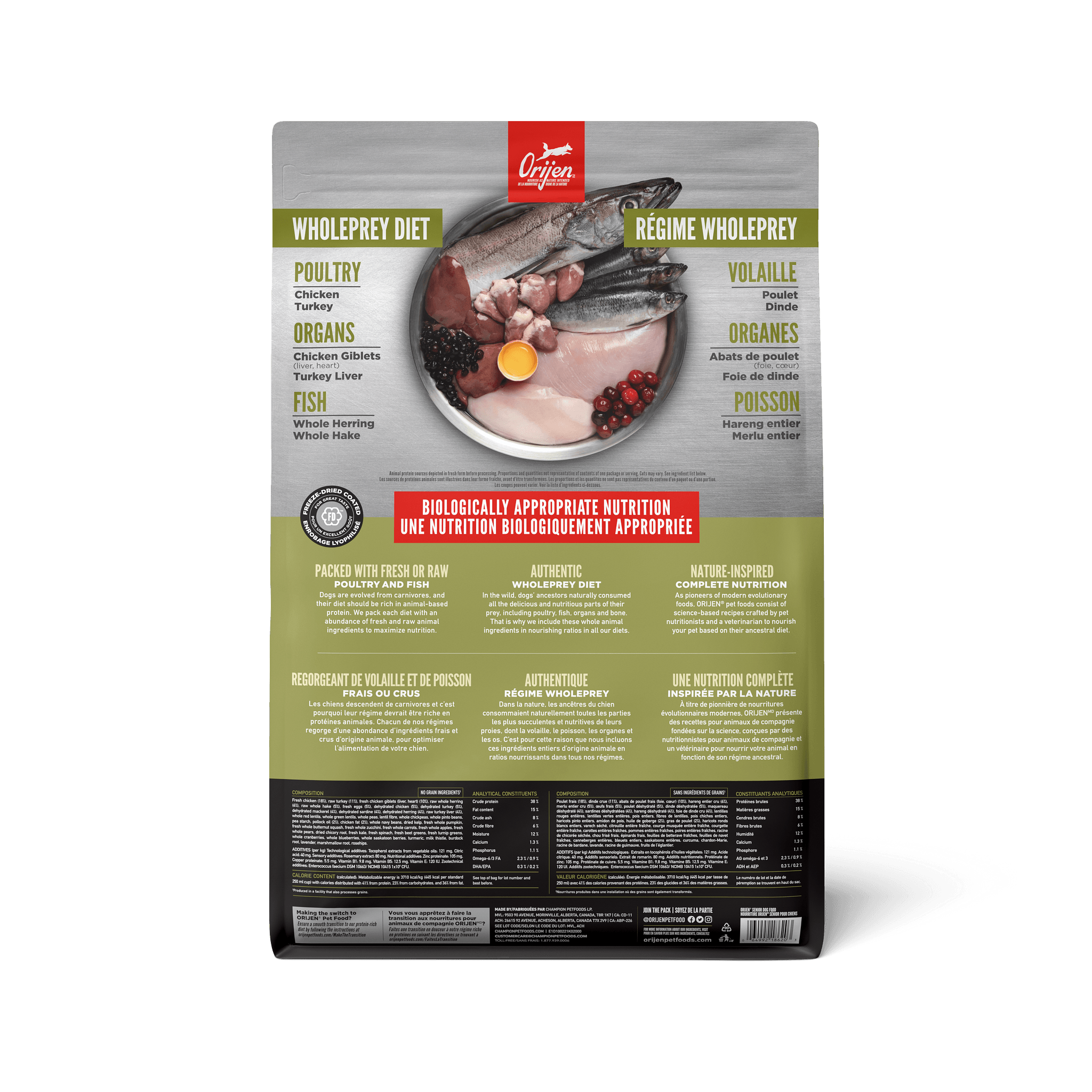 Orijen Senior Dry Dog Food Recipe - 2 Kg - Dog Food - Orijen - PetMax Canada