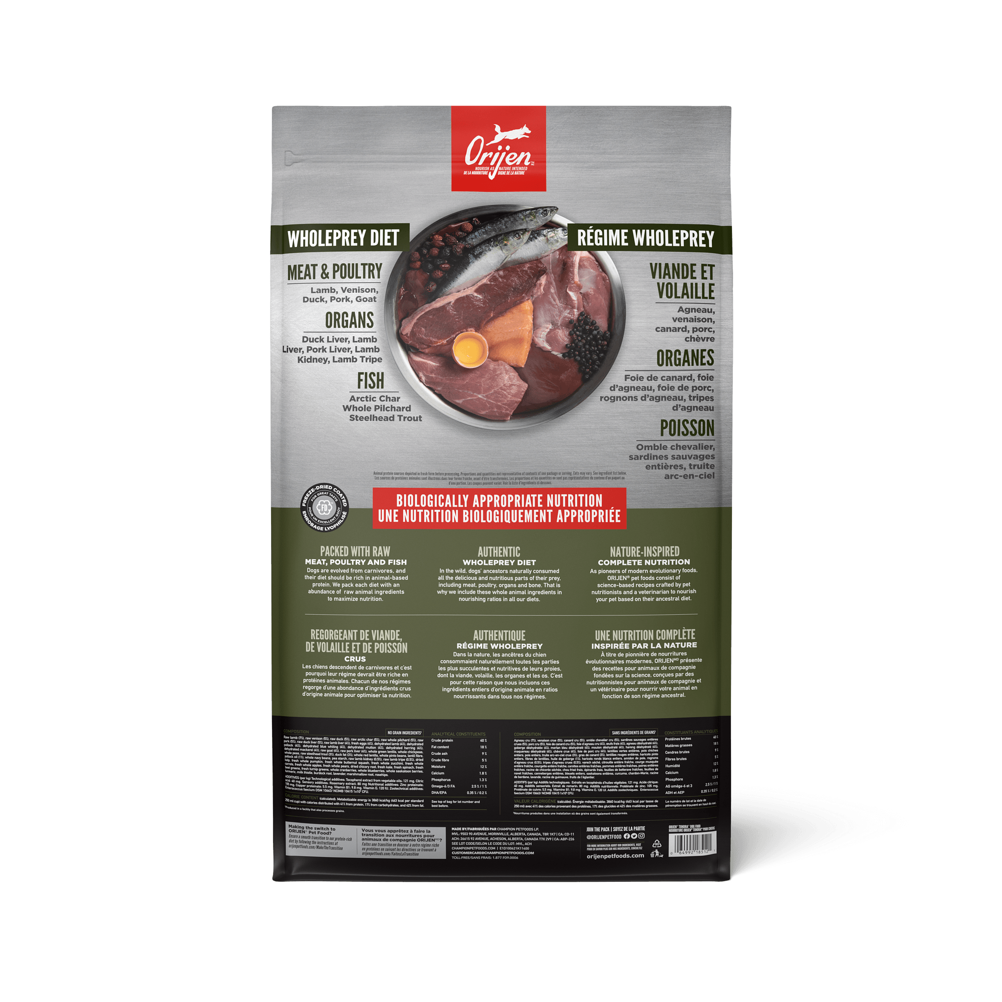 Orijen Tundra Dry Dog Food Recipe - 11.4 Kg - Dog Food - Orijen - PetMax Canada