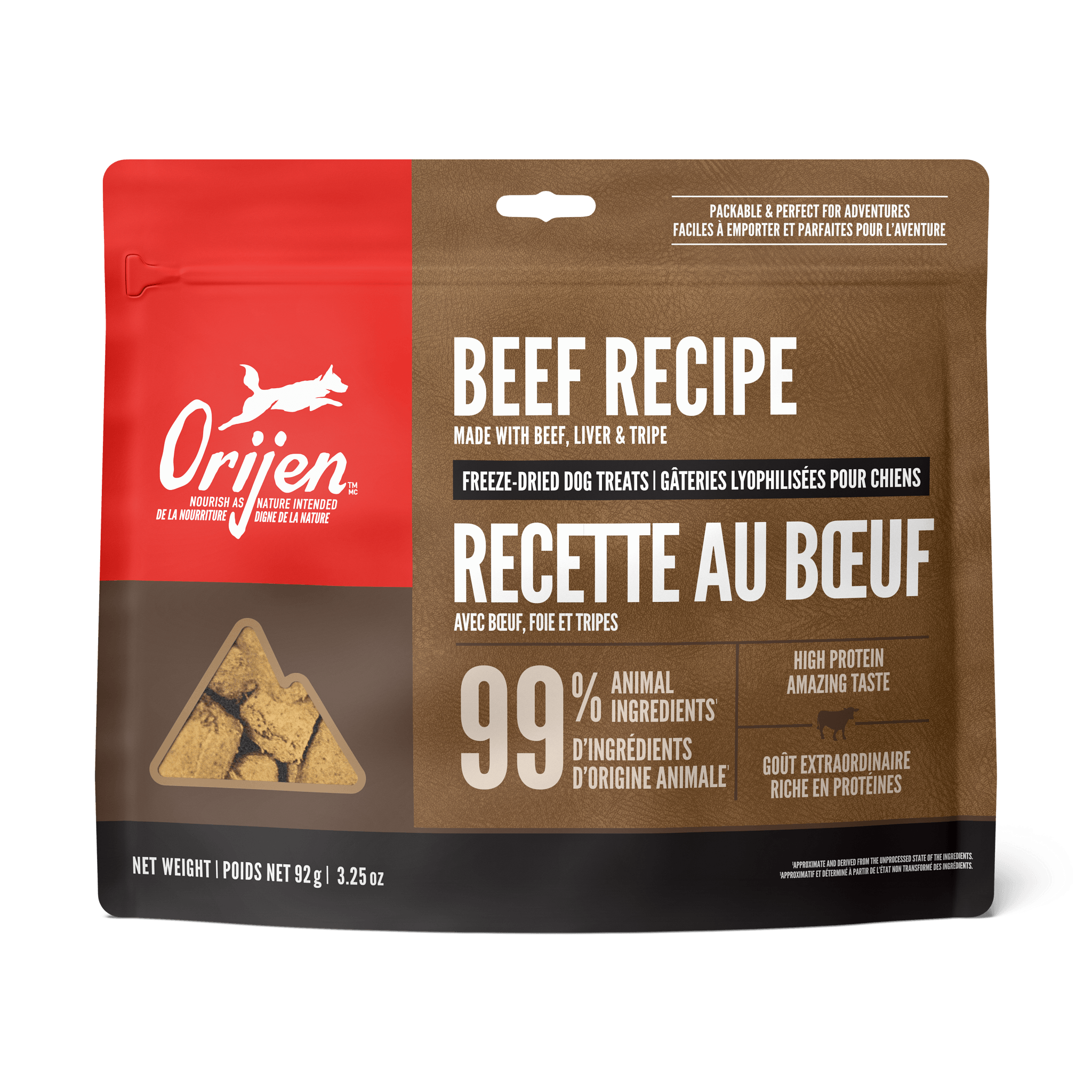 Orijen Freeze-Dried Dog Treats Ranch-Raised Beef Formula - 92g - Dog Treats - Orijen - PetMax Canada