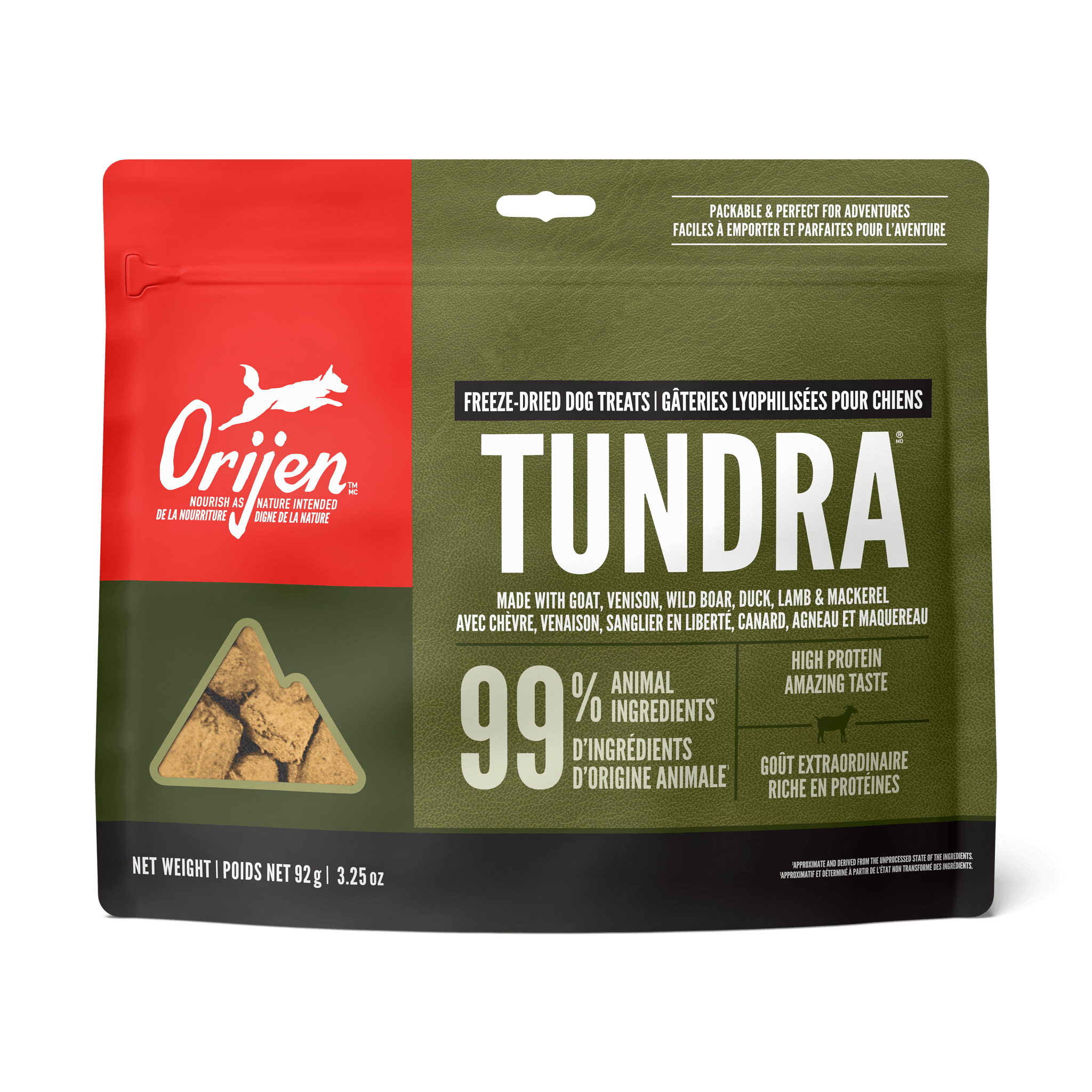 Orijen Freeze-Dried Dog Treats Tundra - 92g - Dog Treats - Orijen - PetMax Canada
