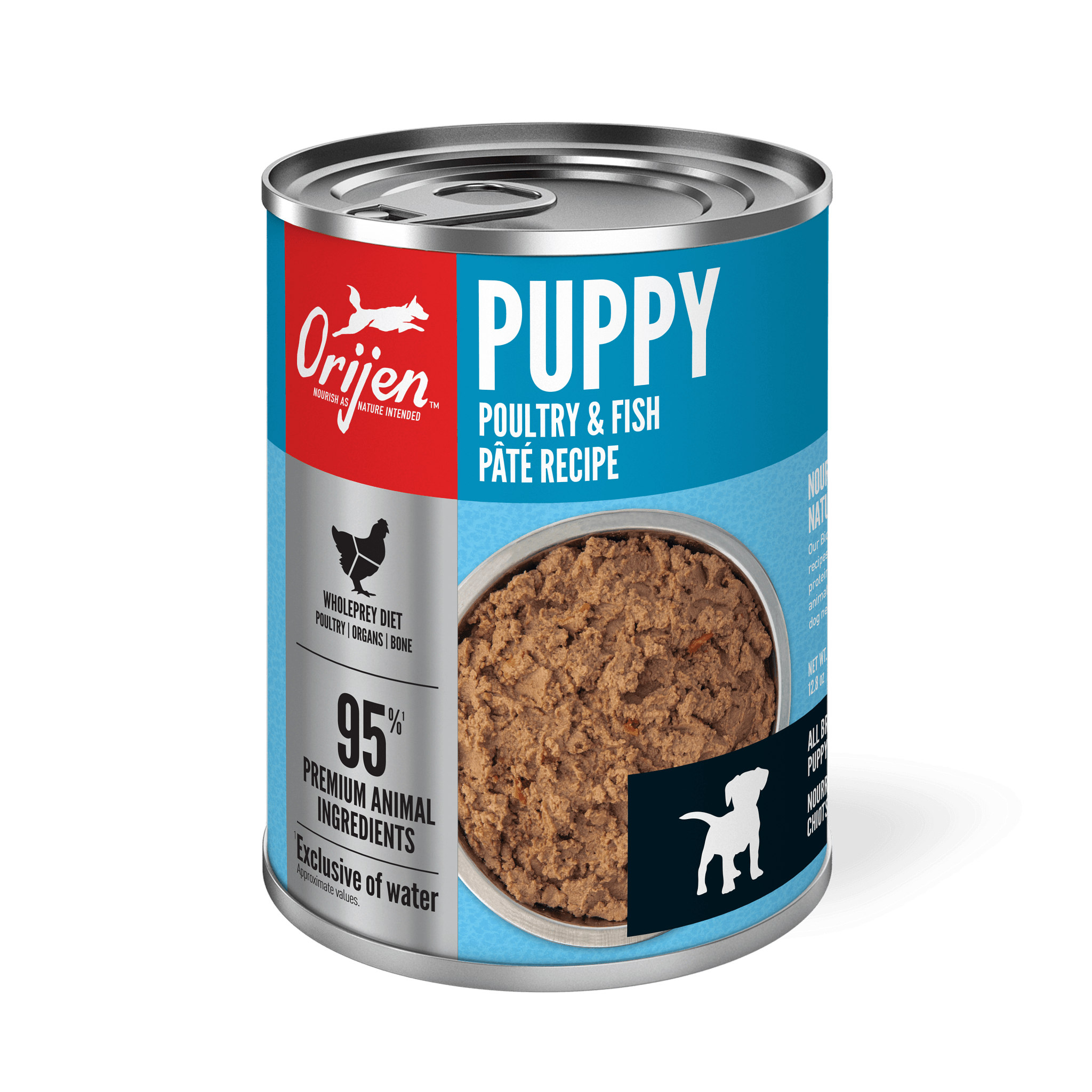 Orijen Wet Dog Puppy Poultry + Fish Pate Recipe - 363g - Canned Dog Food - Orijen - PetMax Canada