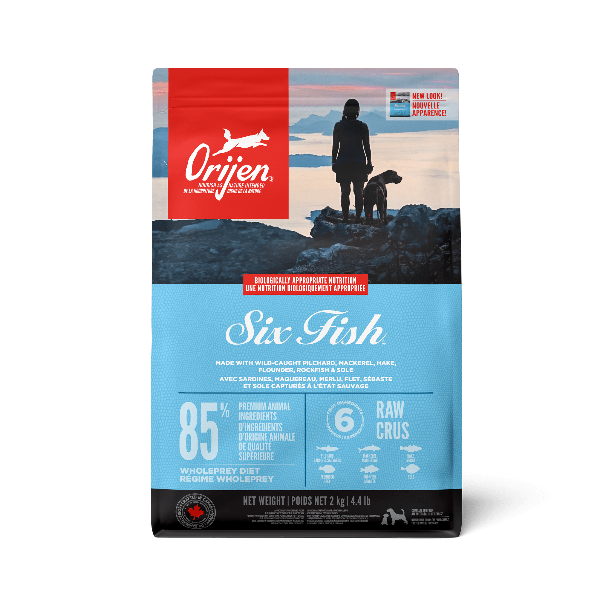 Orijen Six Fish Dry Dog Food Recipe - 2 Kg - Dog Food - Orijen - PetMax Canada
