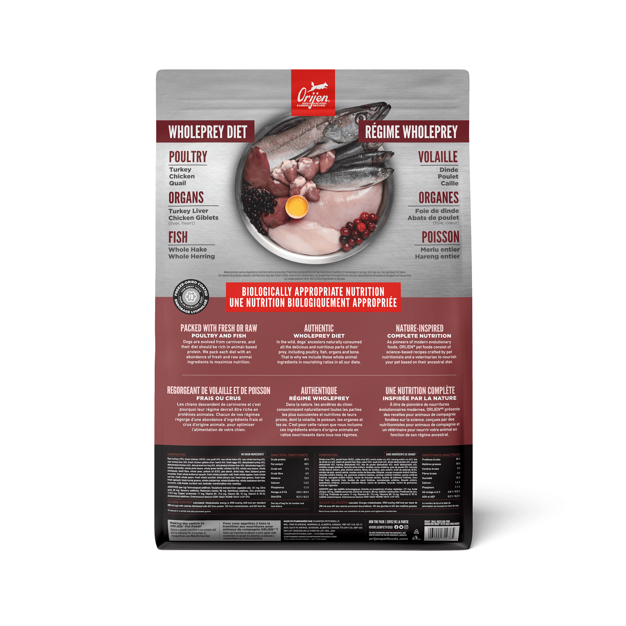 Orijen Small Breed Dog Recipe - 1.8 Kg - Dog Food - Orijen - PetMax Canada