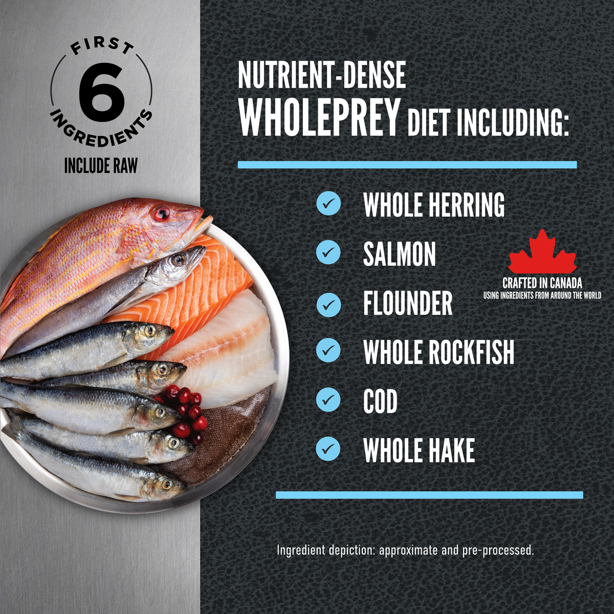 Orijen Wild Reserve Wild-Caught Fish Recipe Dry Cat Food - first 6 raw WholePrey fish ingredients - Orijen - PetMax Canada