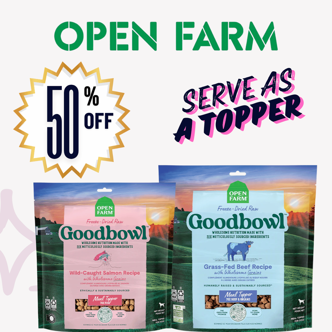 Open Farm Goodbowl Freeze Dried Raw Toppers 50% Off
