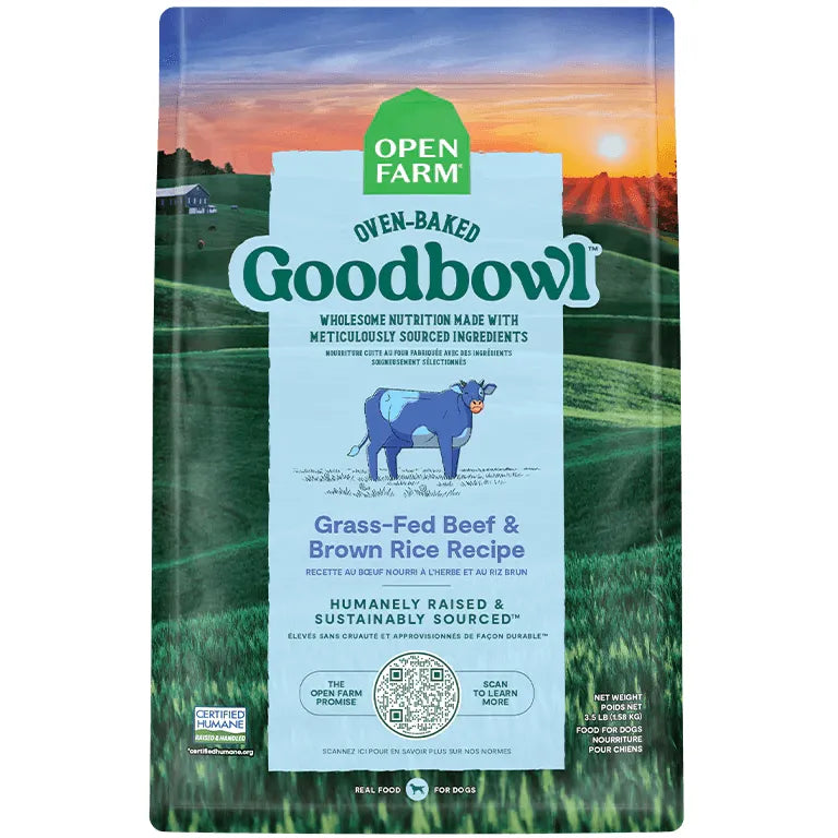Open Farm GoodBowl Grass-Fed Beef & Brown Rice Recipe for Dogs - 1.59 kg - Dog Food - Open Farm - PetMax Canada