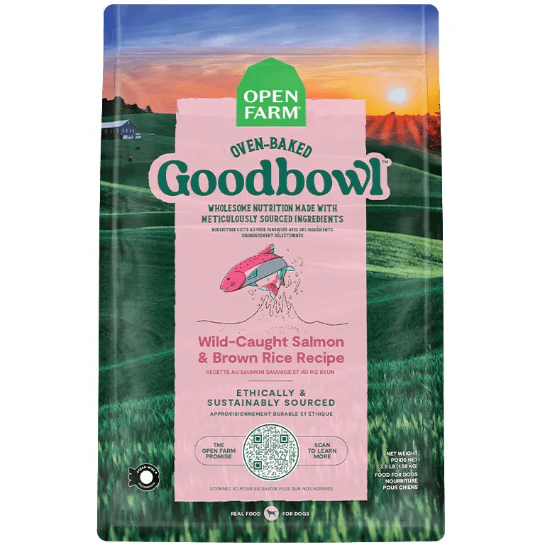 Open Farm GoodBowl Wild-Caught Salmon & Brown Rice Recipe for Dogs - 1.59 kg - Dog Food - Open Farm - PetMax Canada