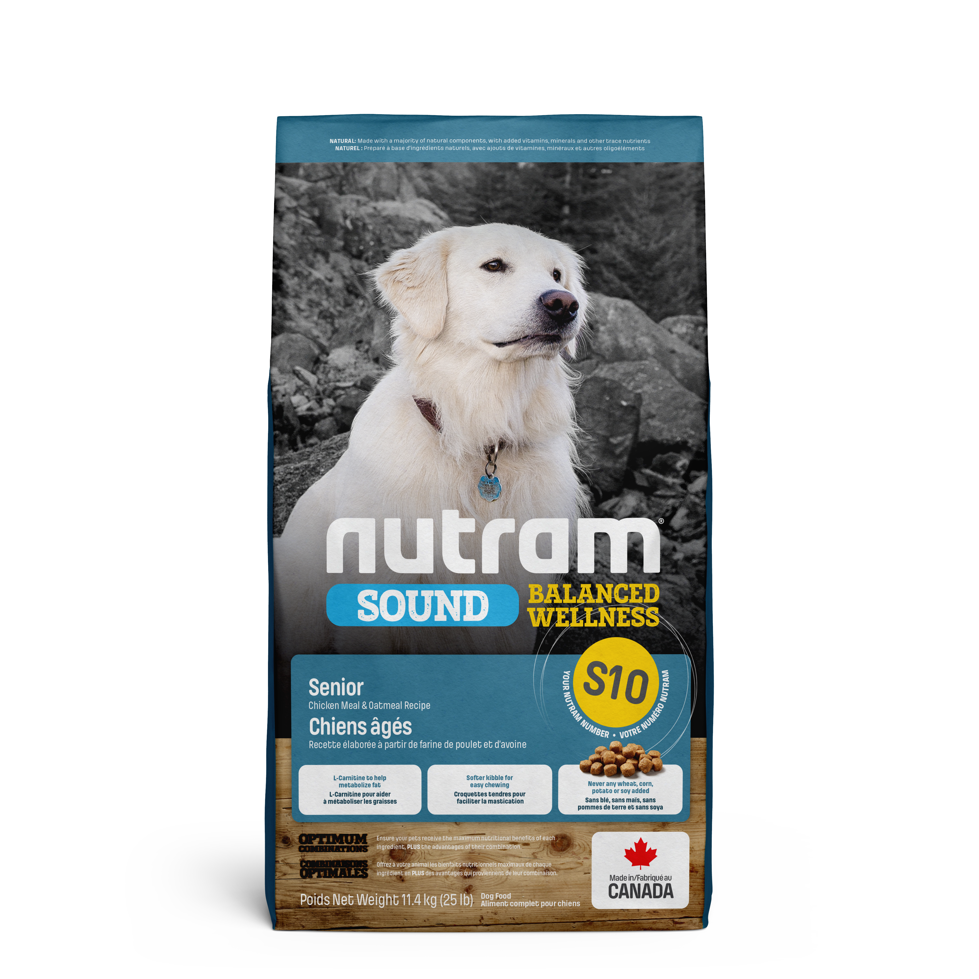 Nutram Sound Senior Balanced S10 Chicken Meal and Oatmeal