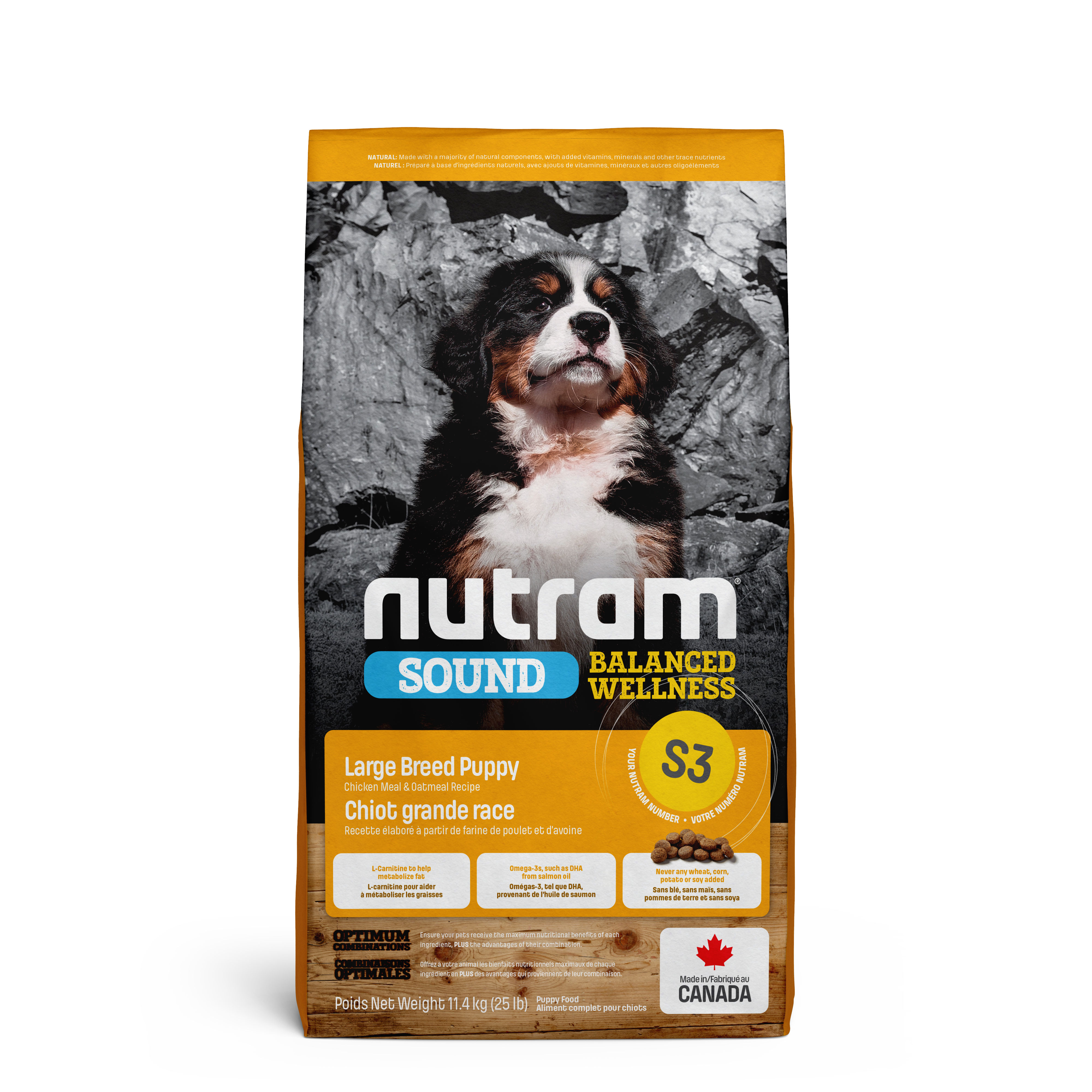 Nutram Dog Sound S3 Large Breed Puppy Chicken & Oatmeal