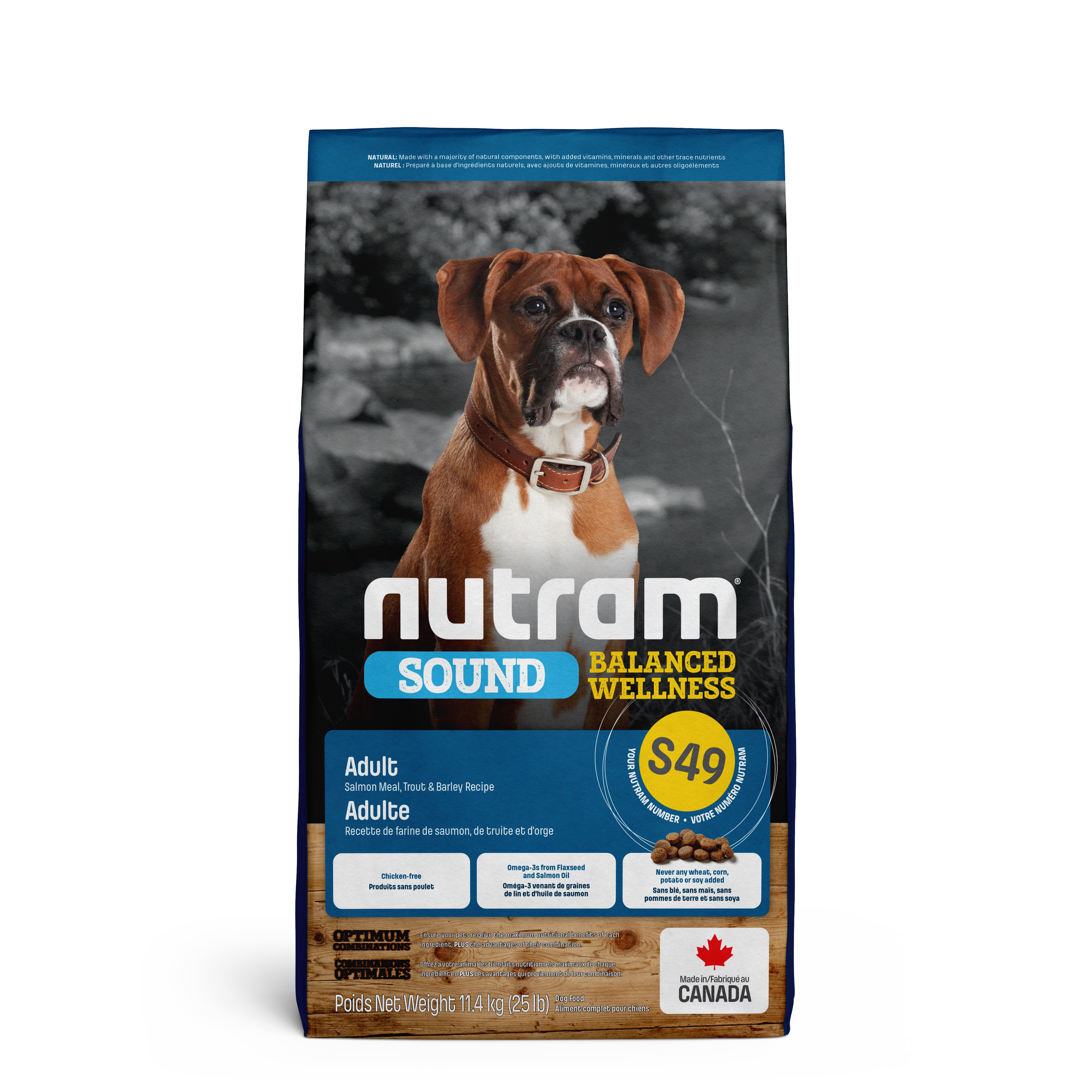 Nutram Dog Sound Adult S49 Salmon, Trout & Barley