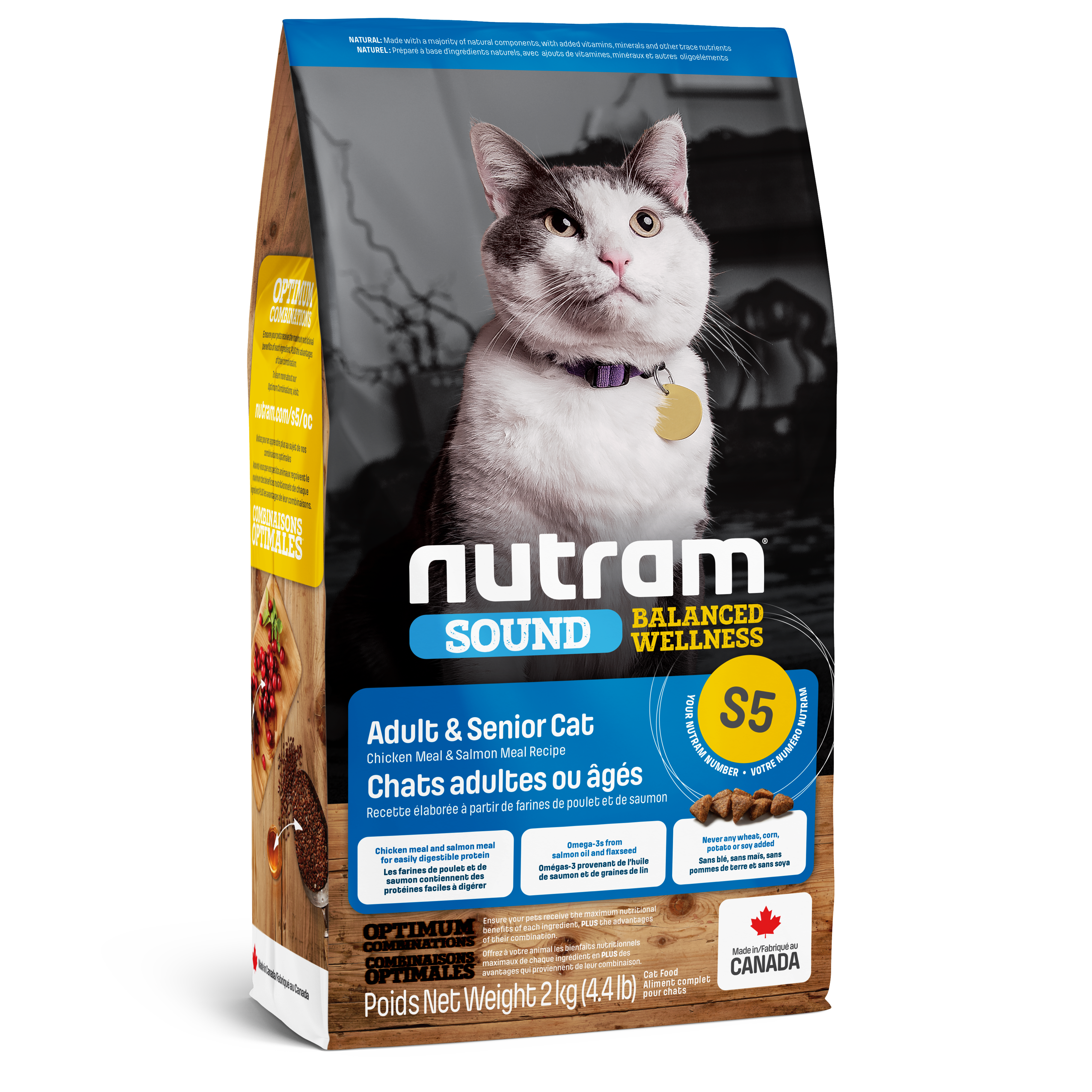 Nutram Cat Sound S5 Adult & Senior Chicken & Salmon