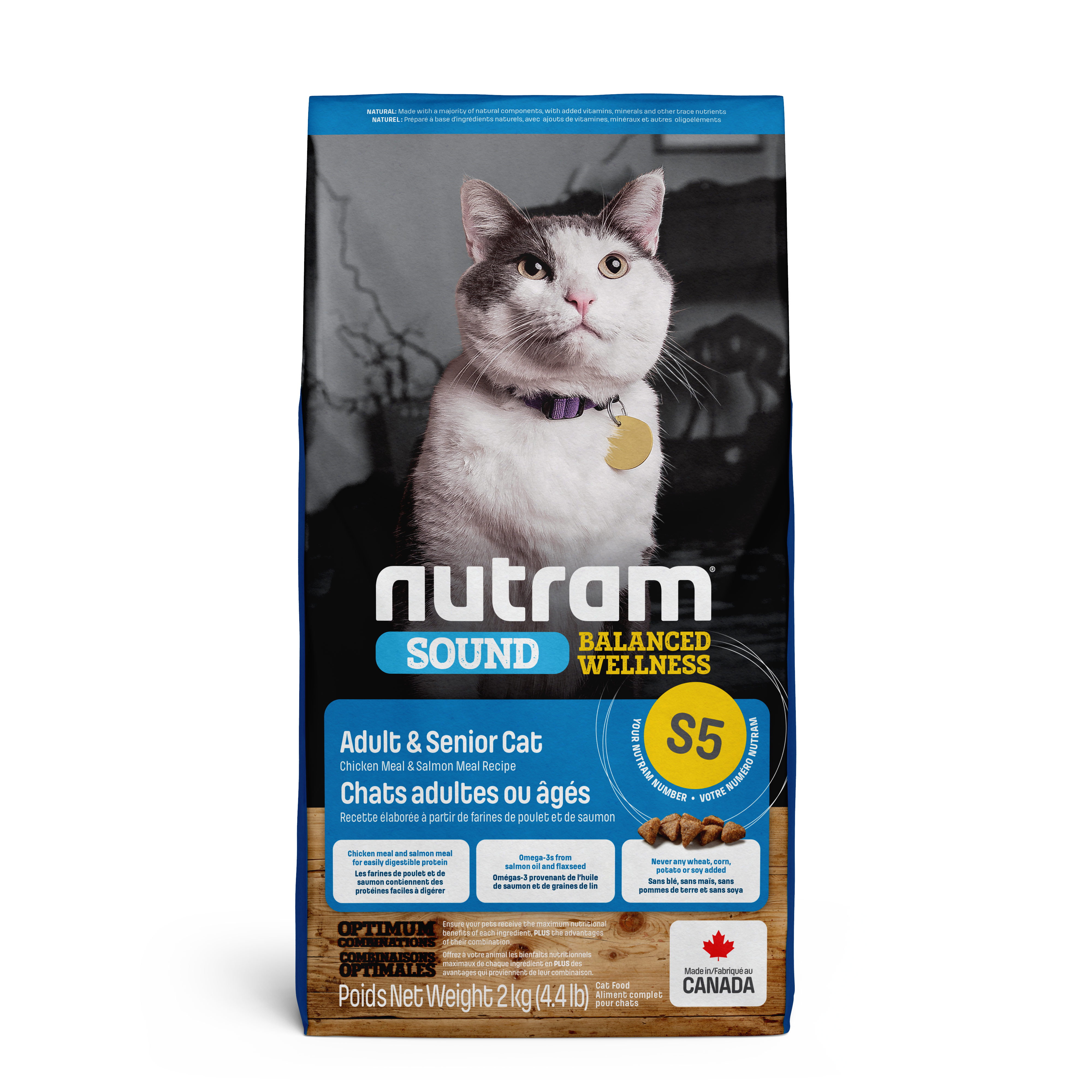 Nutram Cat Sound S5 Adult & Senior Chicken & Salmon
