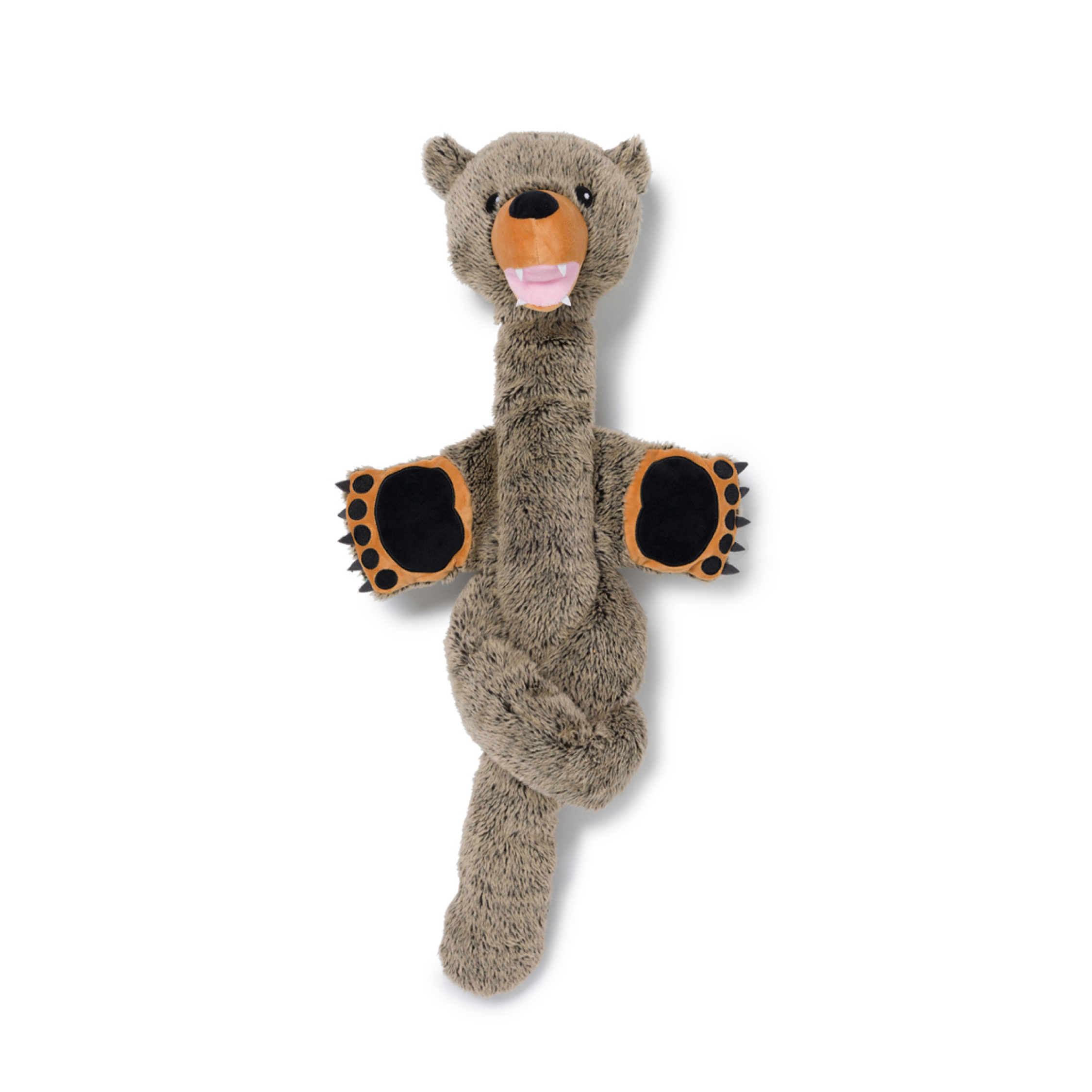 Fabdog Twisty Grizzly Bear Plush Dog Toy - Dog Toys - Fabdog - PetMax Canada