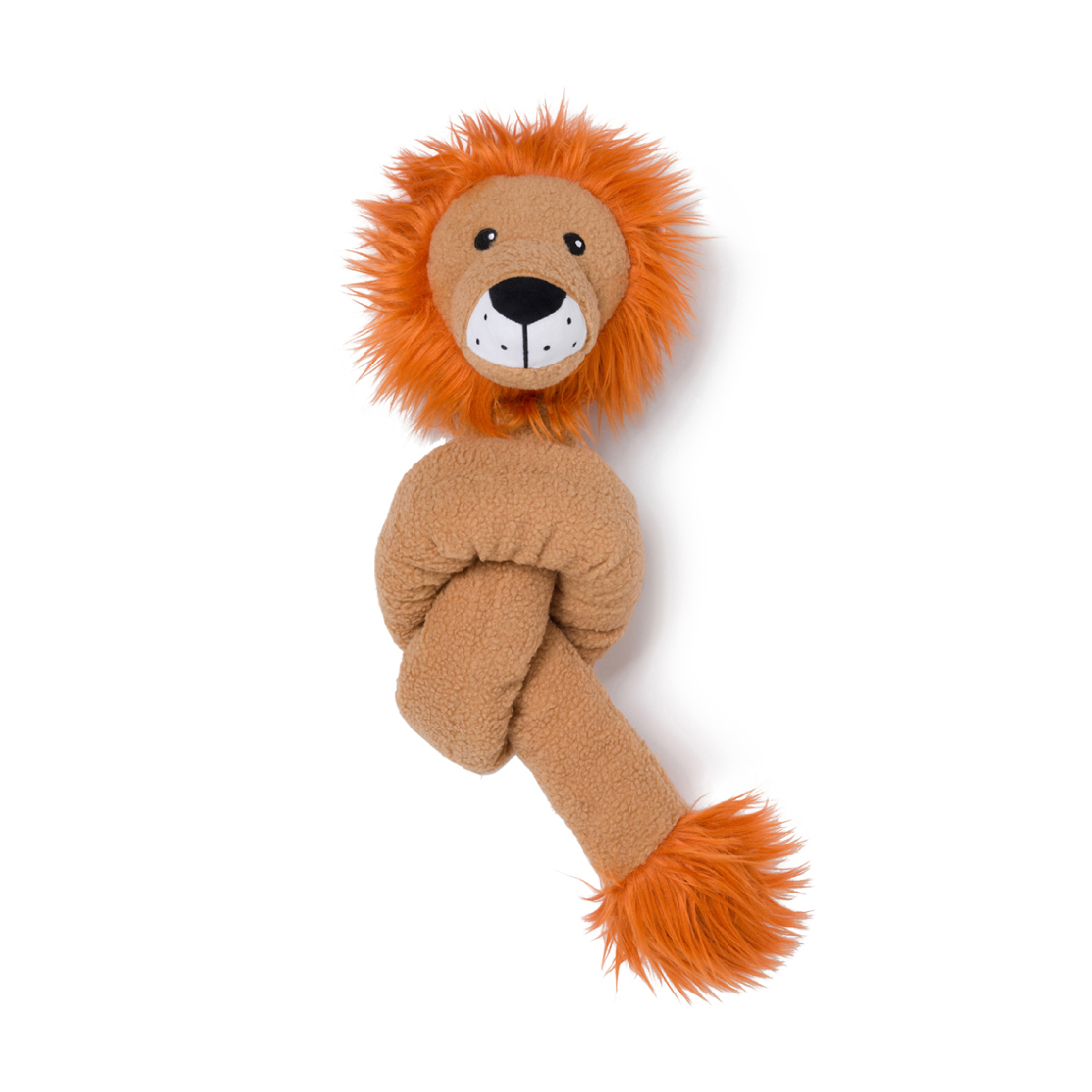 Fabdog Twisty Lion Plush Dog Toy - Dog Toys - Fabdog - PetMax Canada
