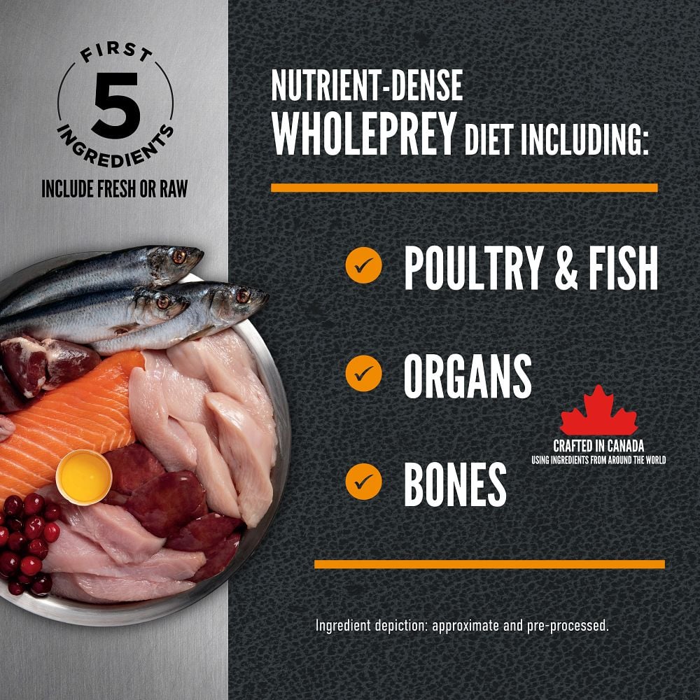Orijen Wild Reserve Free-Run Chicken & Wild-Caught Fish Recipe Dry Cat Food - First 5 ingredients fresh or raw, WholePrey poultry, fish, organs and bones - Orijen - PetMax Canada
