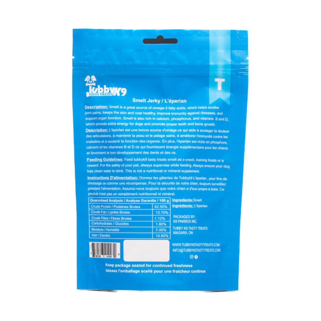 Tubby K9 Tasty Dog Treats Smelt Jerky Dog Treats | PetMax Canada