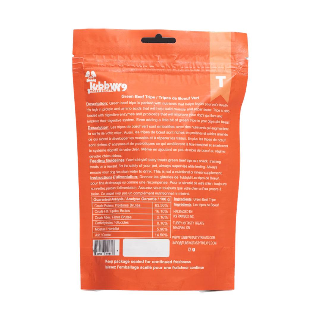 Tubby K9 Tasty Dog Treats Beef Tripe Dog Treats | PetMax Canada