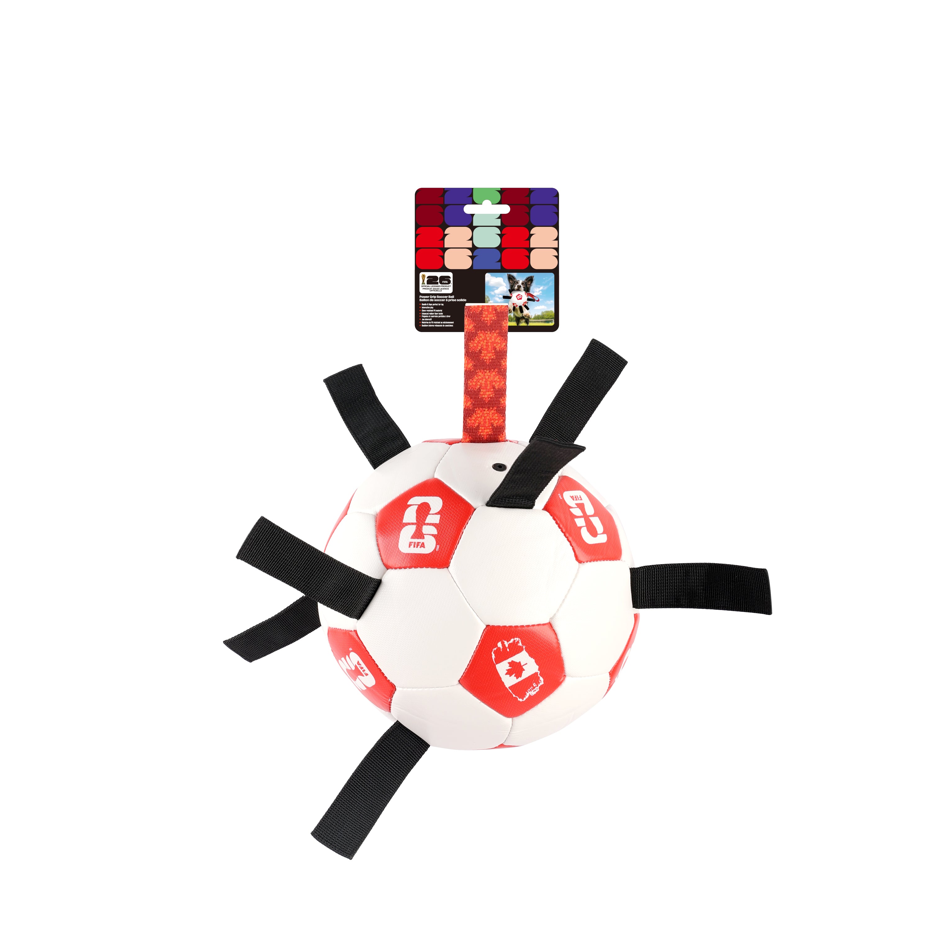 FIFA Canada Power Grip Soccer Ball Dog Toy