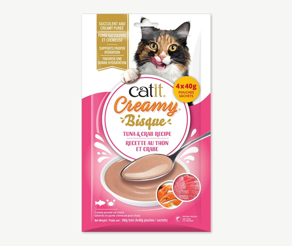 Catit Creamy Bisque Tuna & Crab Cat Treats - Cat Treats - Catit - PetMax Canada
