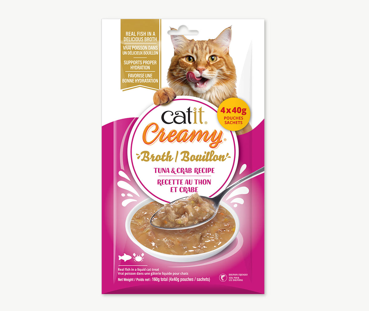 Catit Creamy Broth Tuna & Crab Cat Treats - Cat Treats - Catit - PetMax Canada