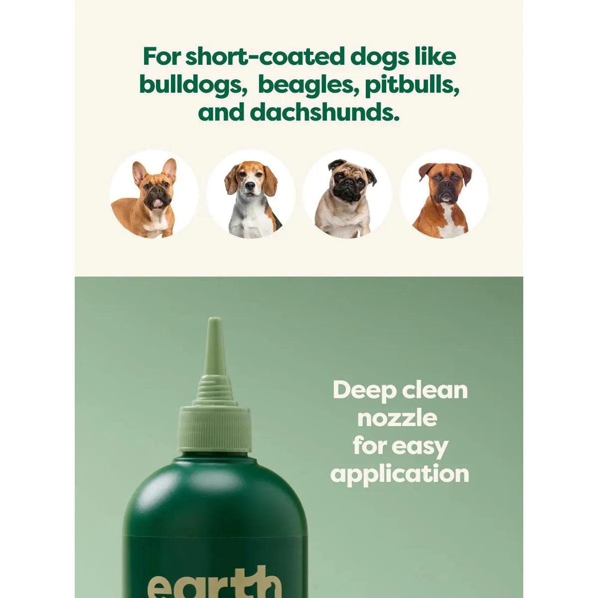 Earth Rated 3 In 1 Dog Shampoo For Short Coats