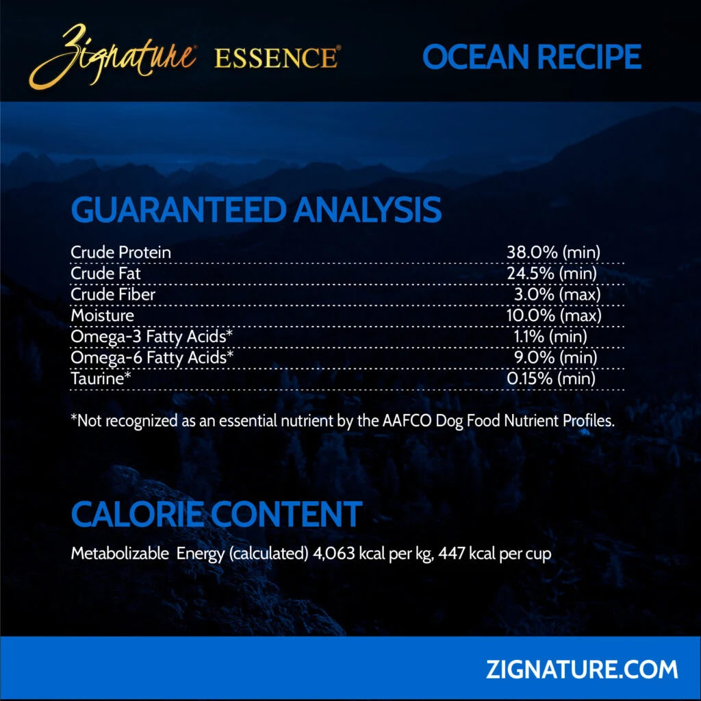 Zignature Essence Limited Ingredient Ocean Recipe