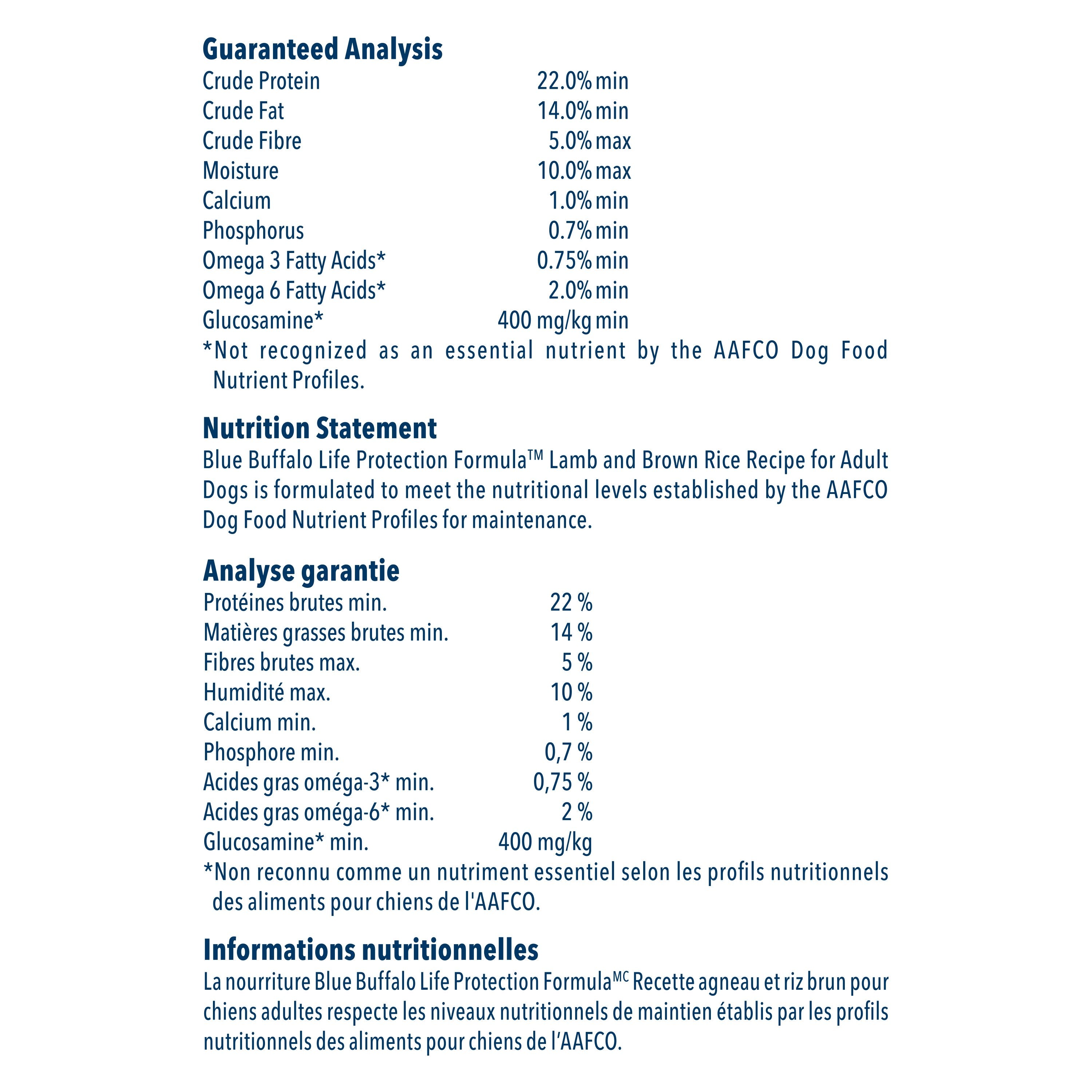 Blue Buffalo Life Protection Dog Food Lamb & Rice - Image 6 - Blue Buffalo - PetMax Canada
