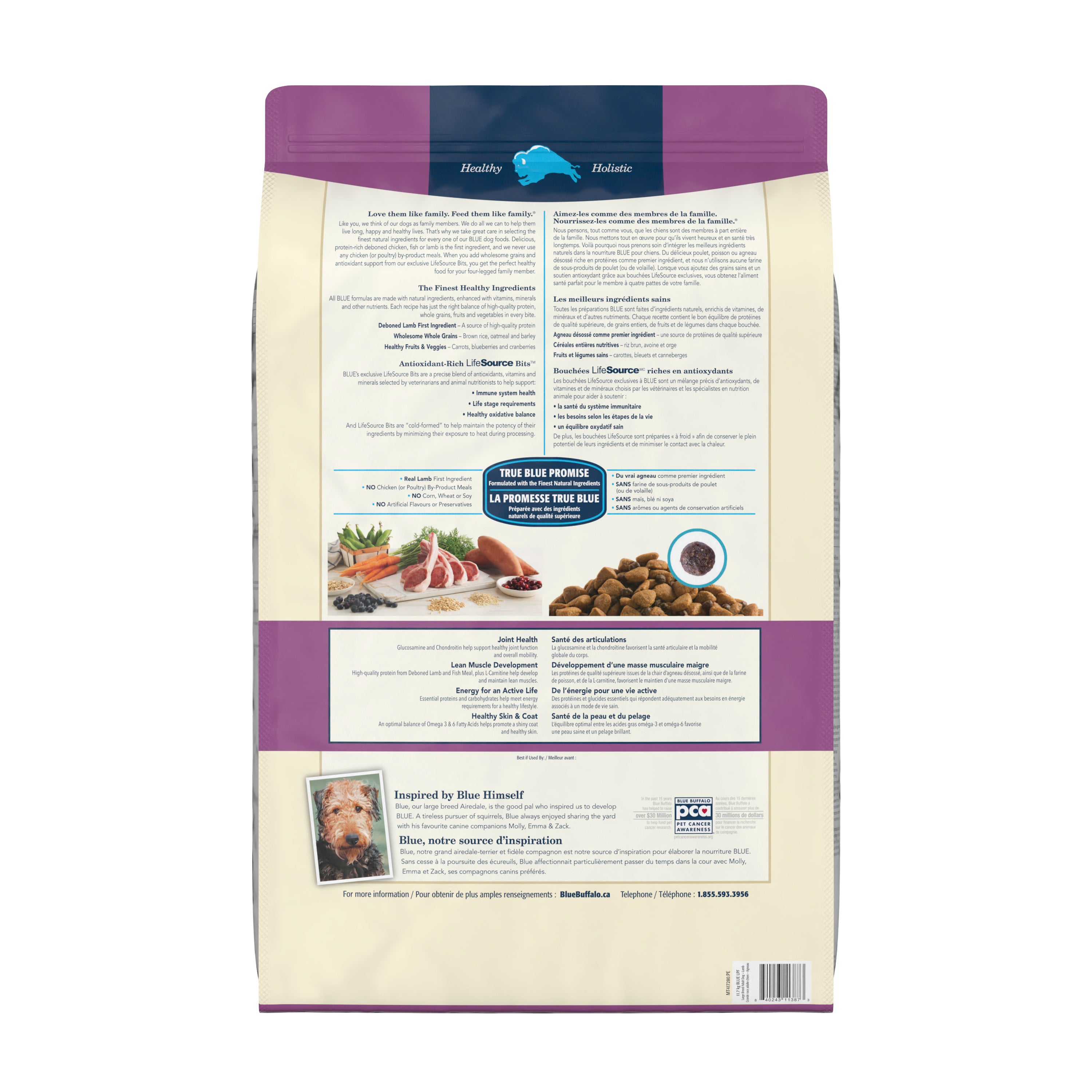 Blue Buffalo Life Protection Dog Food Large Breed Lamb - Image 2 - Blue Buffalo - PetMax Canada