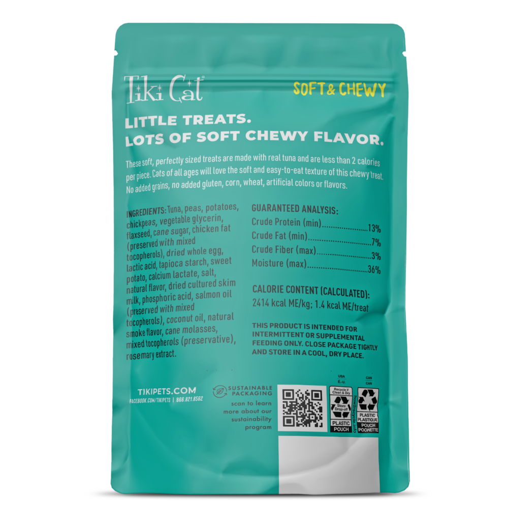 Tiki Baby Cat Soft And Chewy Mini Tuna And Salmon Treats