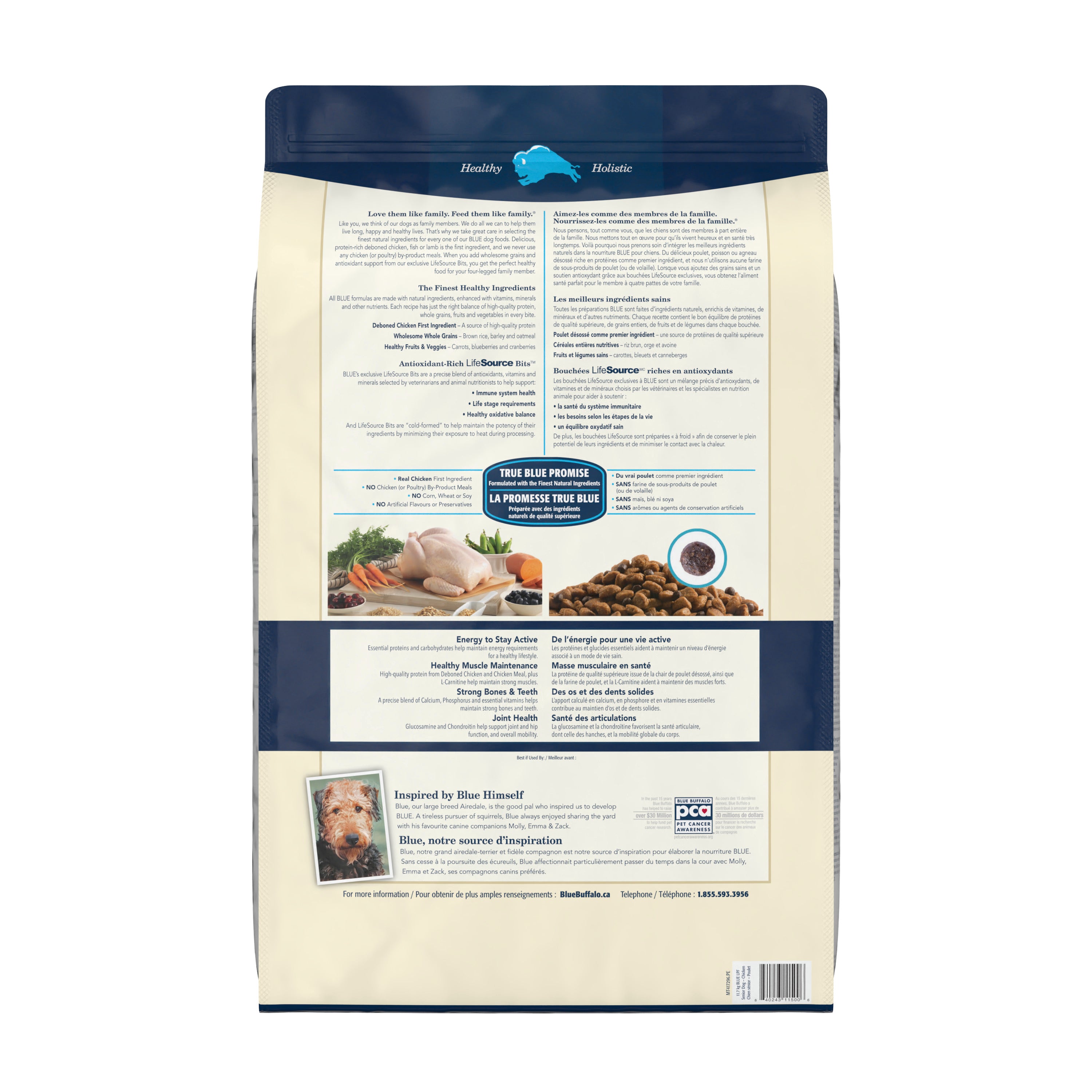 Blue Buffalo Life Protection Senior Dog Food - Image 2 - Blue Buffalo - PetMax Canada