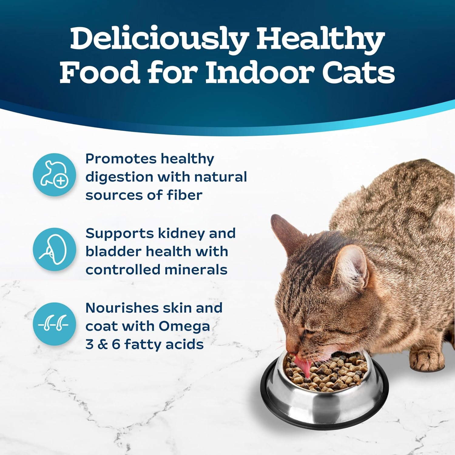 Blue Buffalo Tastefuls Indoor Salmon & Brown Rice Adult Dry Cat Food - Image 4 - Blue Buffalo - PetMax Canada