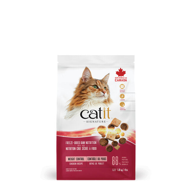 Catit Signature Freeze Dried Raw Weight Control Chicken Dry Cat Food - Cat Food - Catit - PetMax Canada