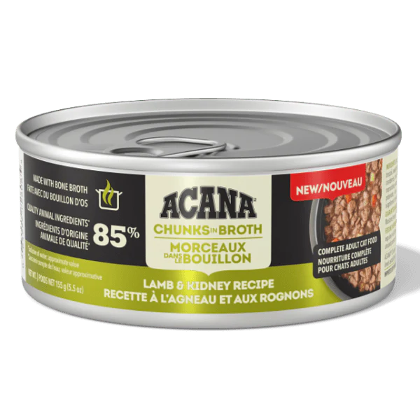 Acana Chunks In Broth Lamb & Kidney Recipe Canned Cat Food