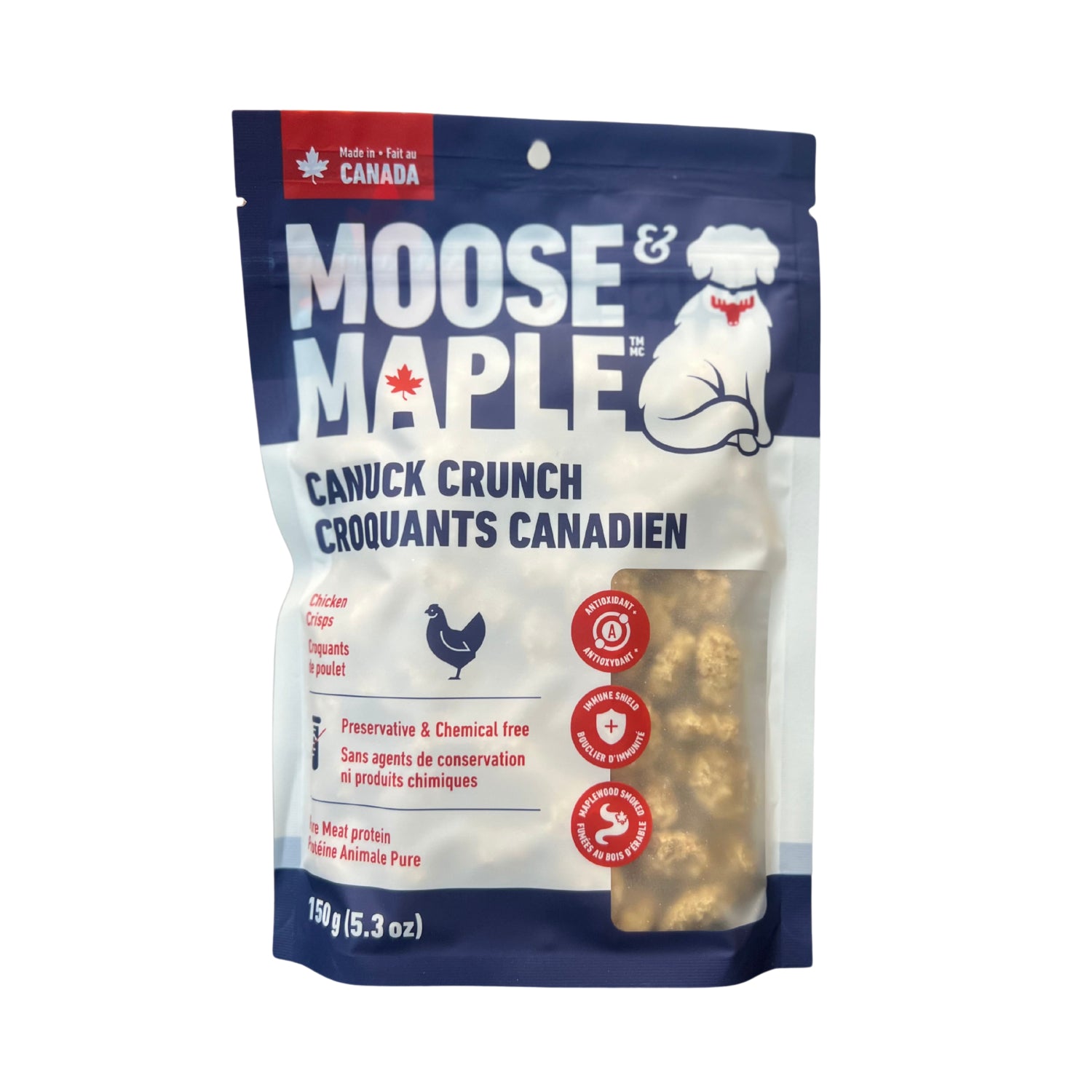 Moose & Maple Canuck Crunch Chicken Dog Treats - Dog Treats - Moose & Maple - PetMax Canada