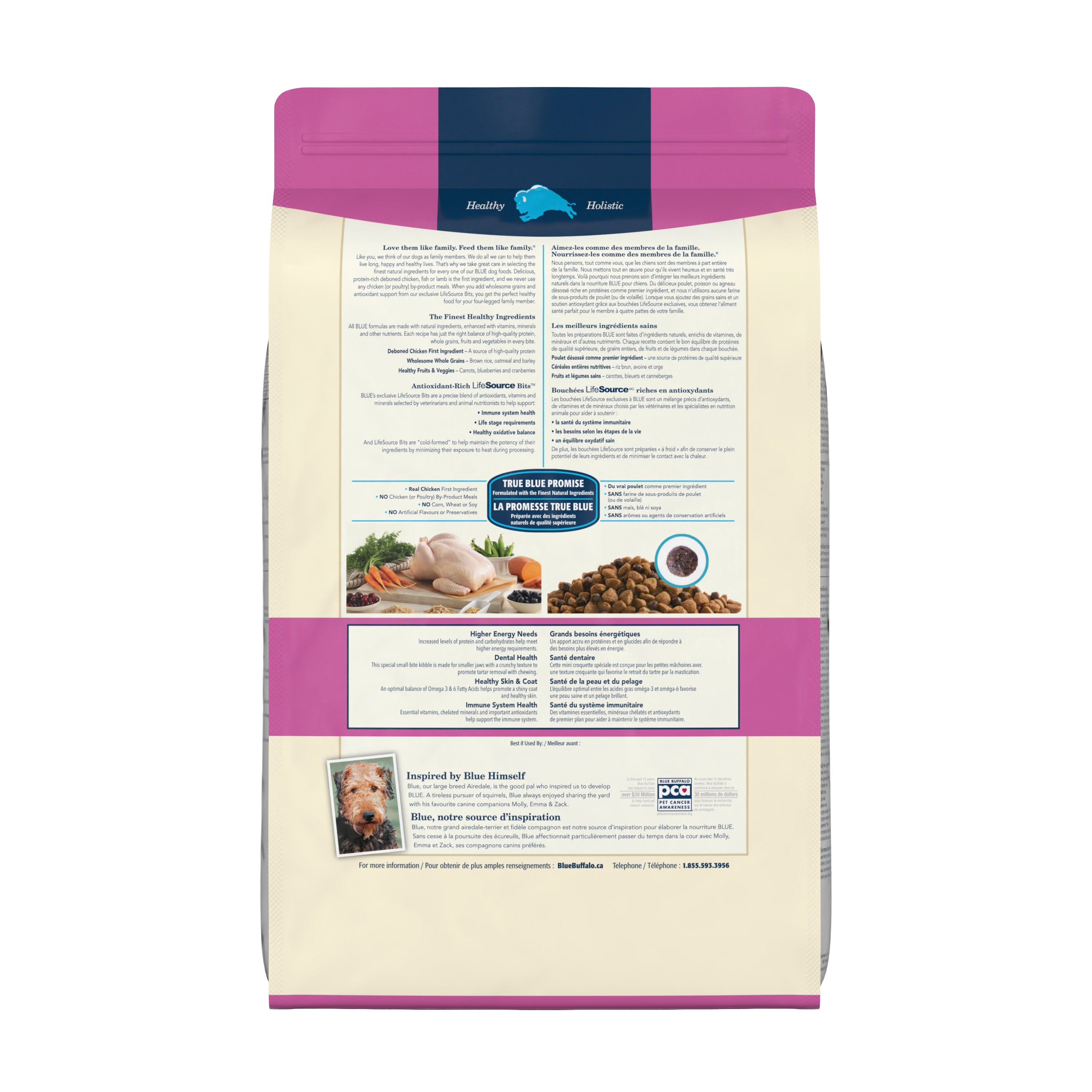 Blue Buffalo Life Protection Dog Food Small Breed Chicken & Rice - Image 2 - Blue Buffalo - PetMax Canada