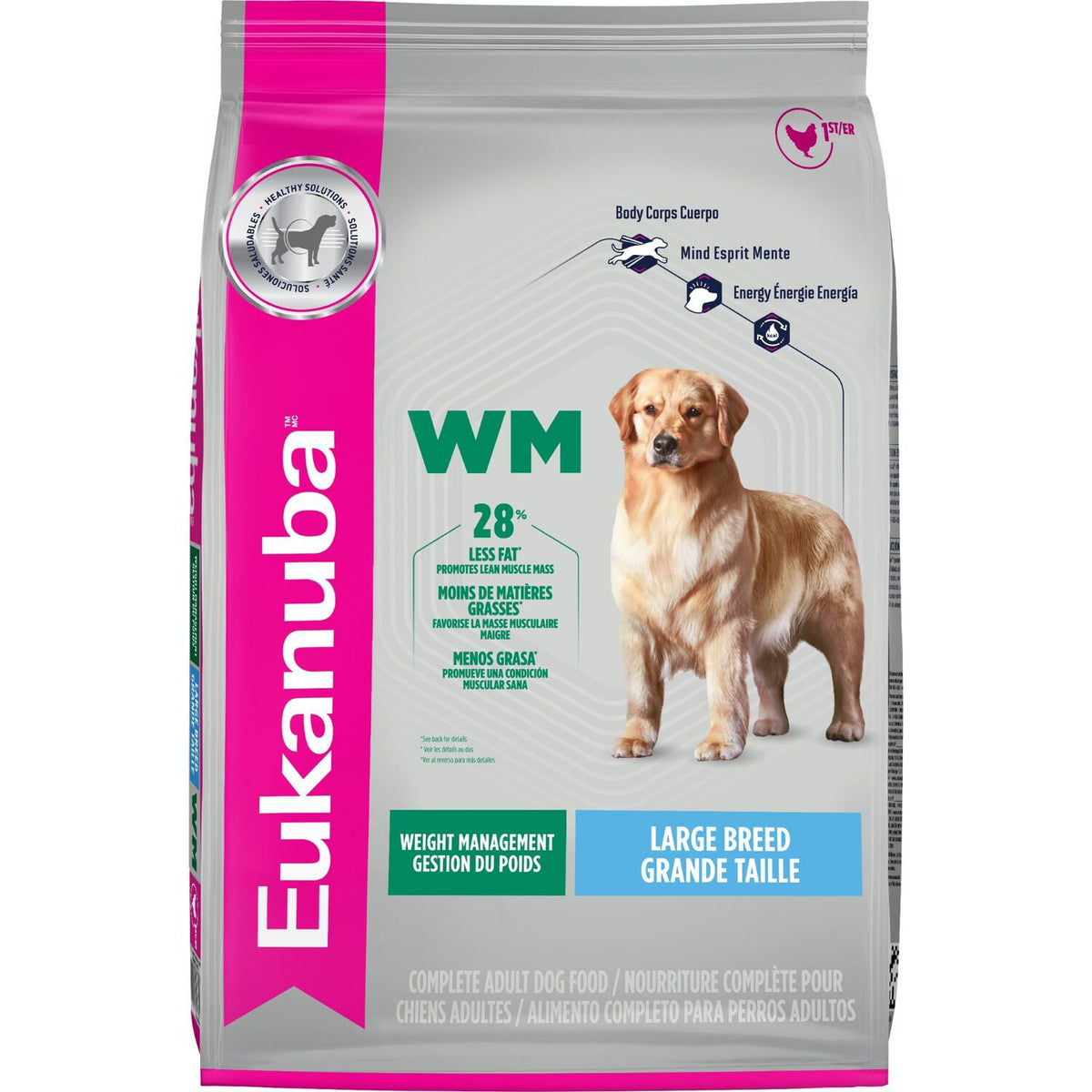 Eukanuba WM Weight Management Large Breed Dry Dog Food - 15 Kg - Dog Food - Eukanuba - PetMax Canada