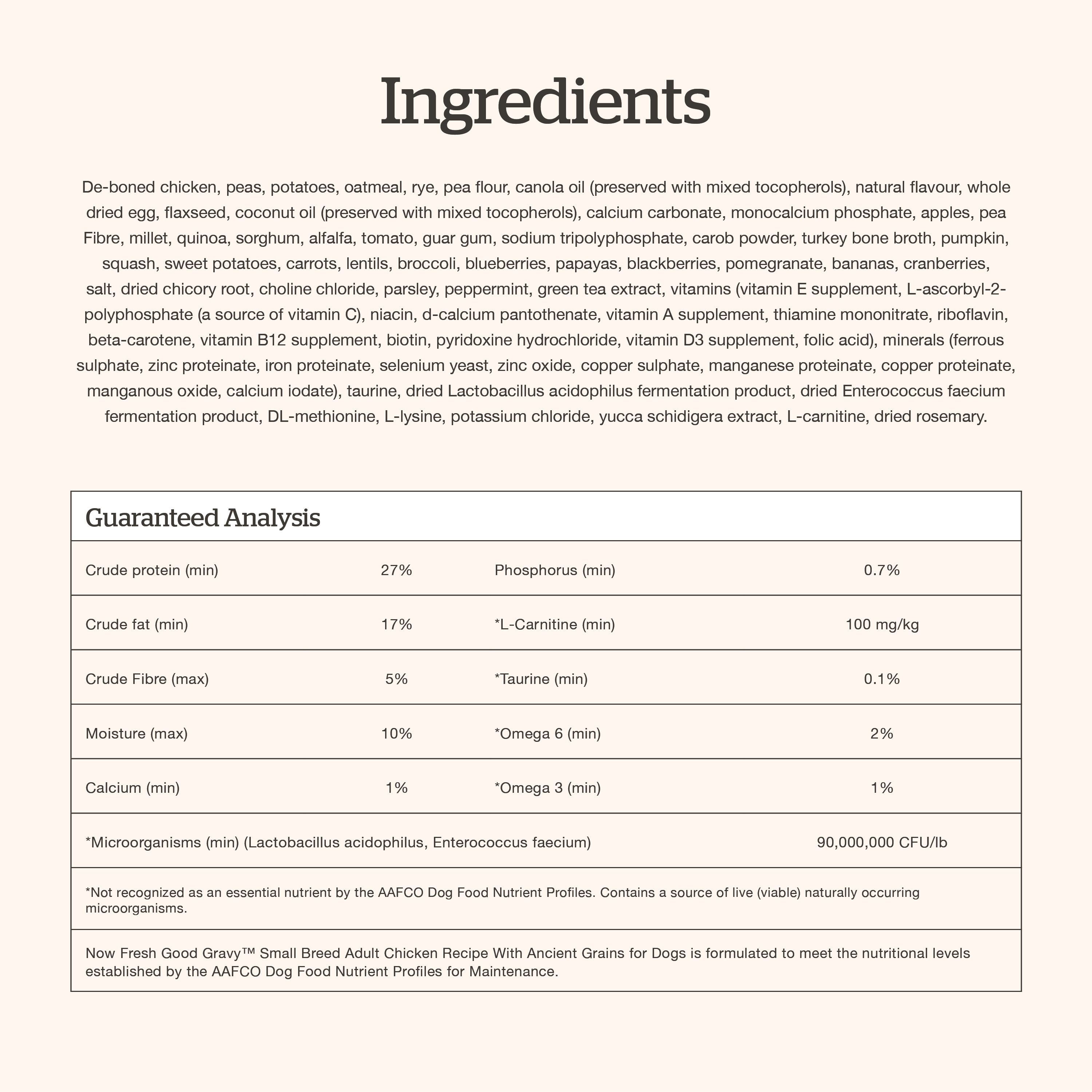 Now Fresh Good Gravy Small Breed Chicken Coated in Bone Broth for Dogs
