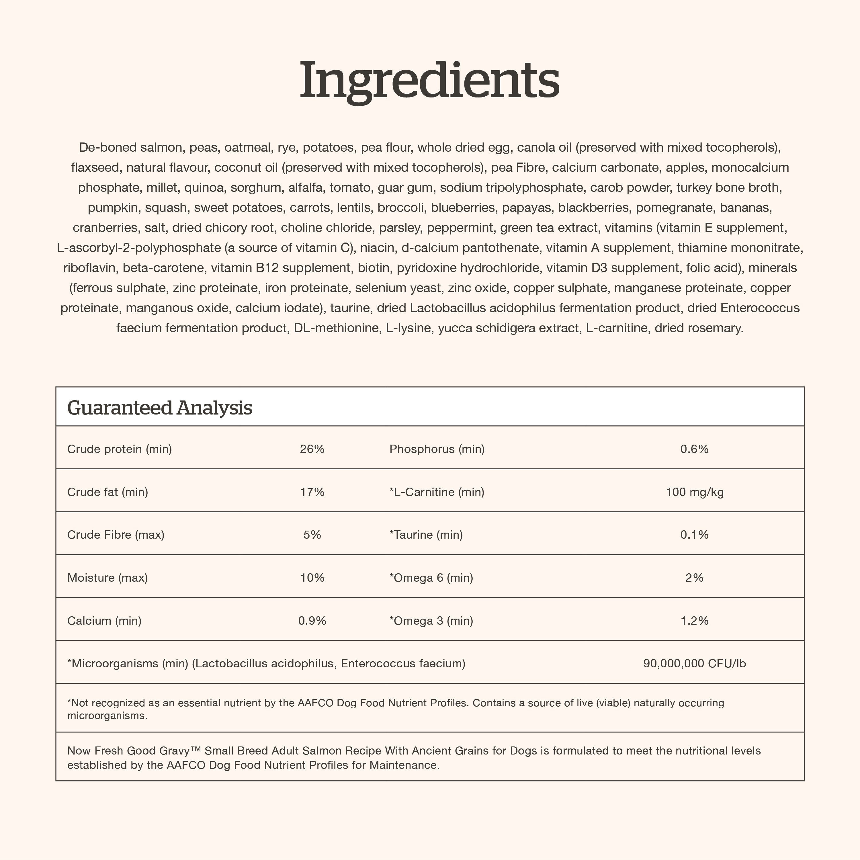 Now Fresh Good Gravy Small Breed Salmon Coated in Bone Broth for Dogs