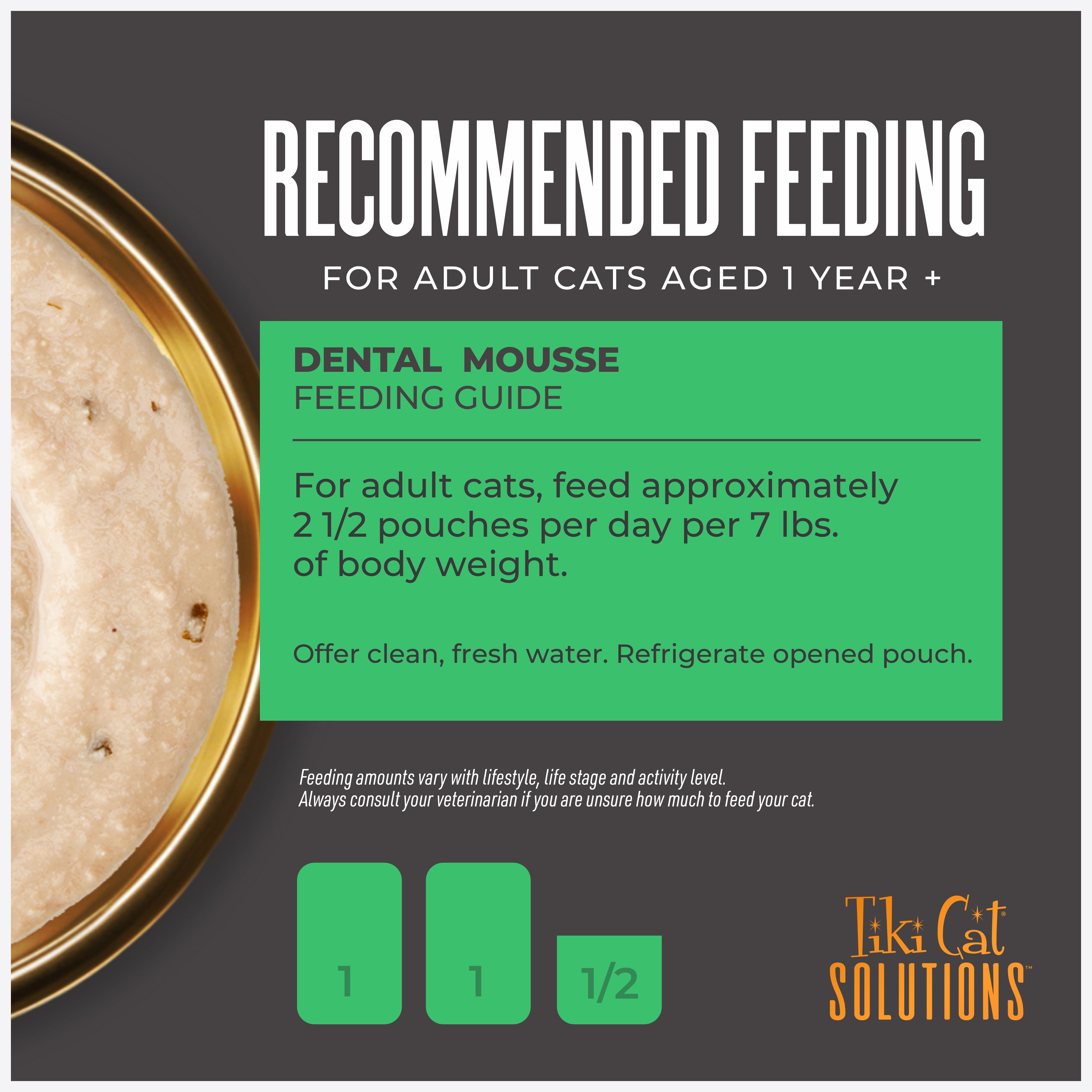 Tiki Cat Solutions Mousse Dental Chicken Recipe in Broth Wet Cat Food - Product Highlights 4 - Tiki Cat - PetMax Canada