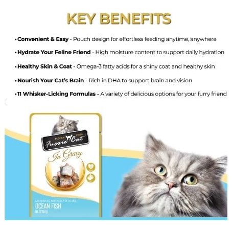 Fussie Cat Pouch Premium Oceanfish In Gravy