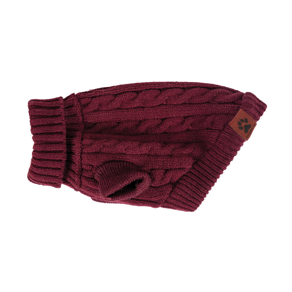 Shedrow K9 Brentwood Cable Knit Sweater Wine Tasting - Clothing - Shedrow K9 - PetMax Canada
