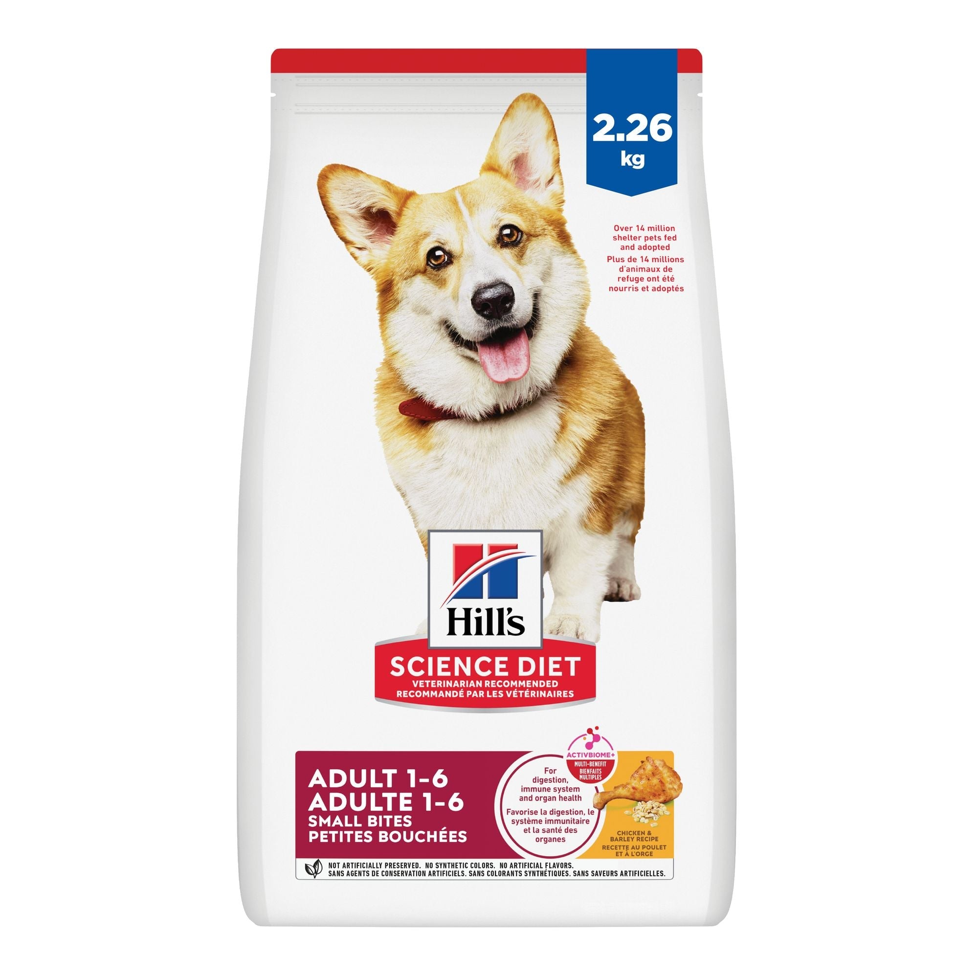 Hill's Science Diet Adult Small Bites Chicken & Barley Recipe Dry Dog Food 2.27 Kg