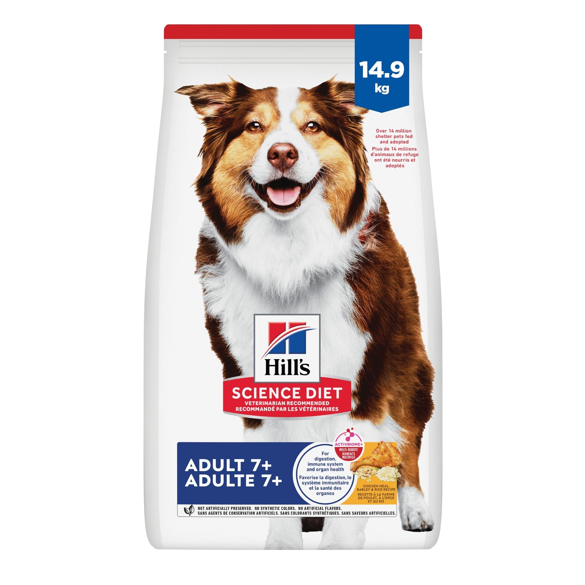 Hill's Science Diet Senior 7+ Chicken Meal, Barley & Rice Recipe Dry Dog Food 15 Kg
