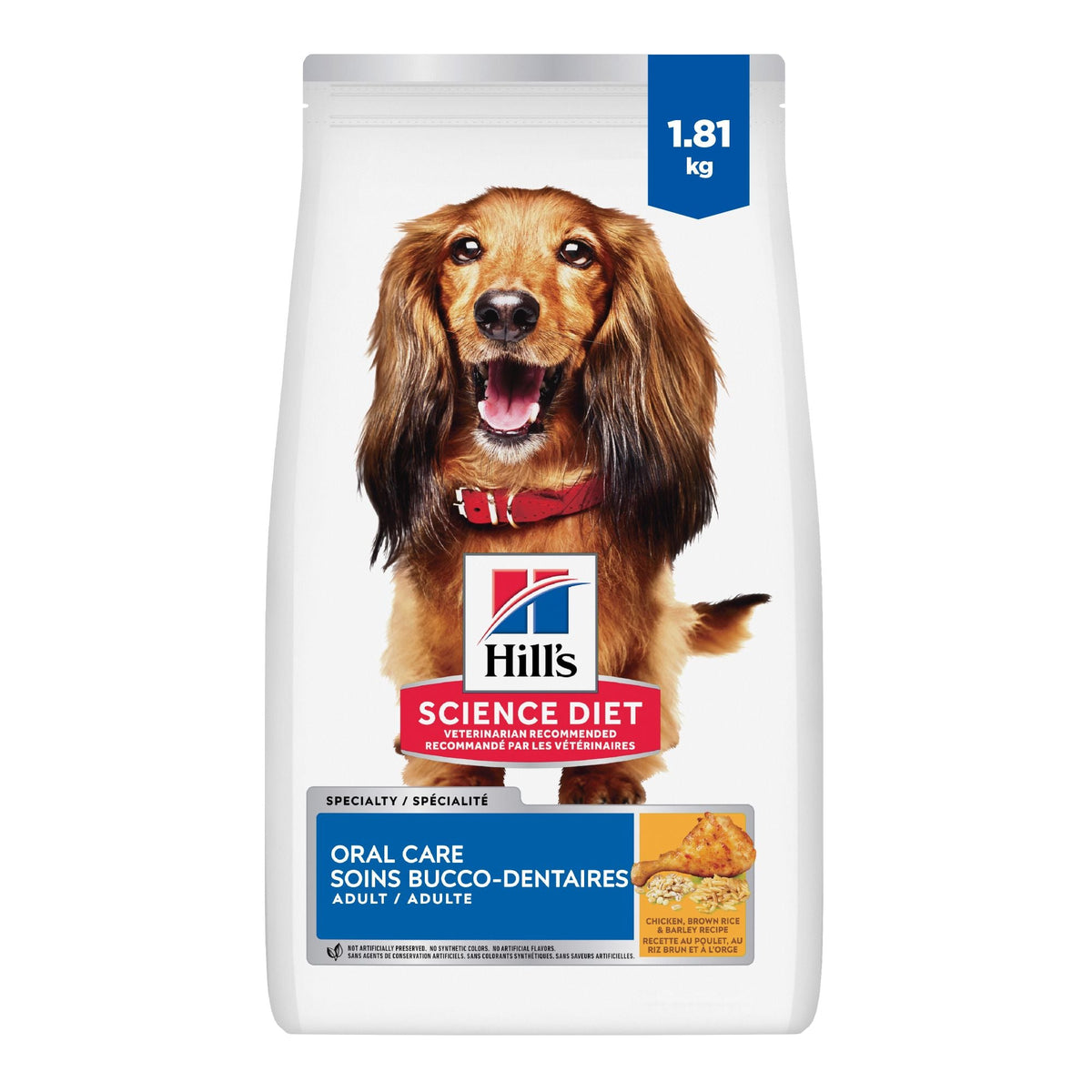 Hill's Science Diet Adult Oral Care Chicken, Rice & Barley Recipe Dry Dog Food 1.81 Kg