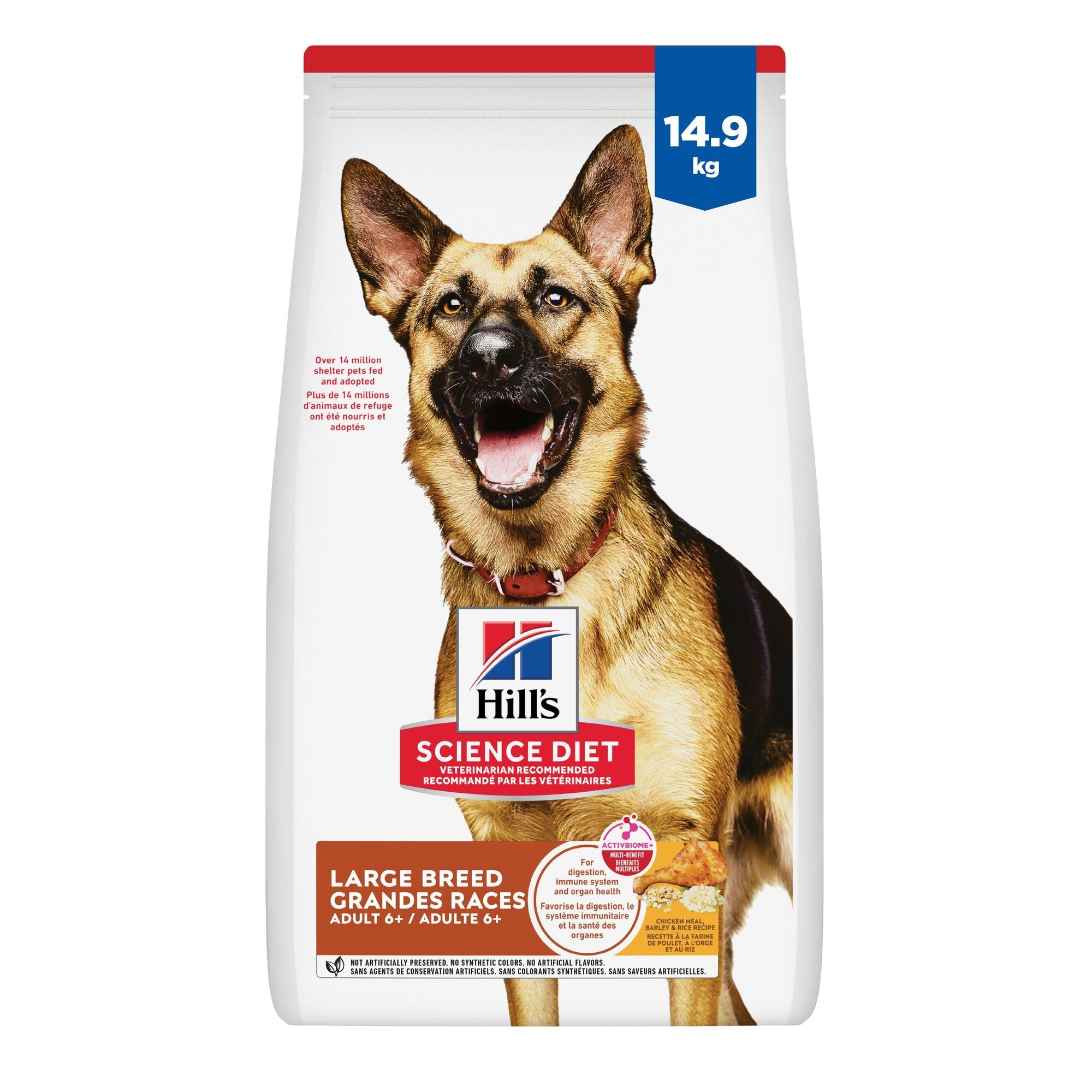 Hill's Science Diet Senior 6+ Large Breed Chicken Meal, Barley & Rice Recipe Dry Dog Food 14.9 Kg