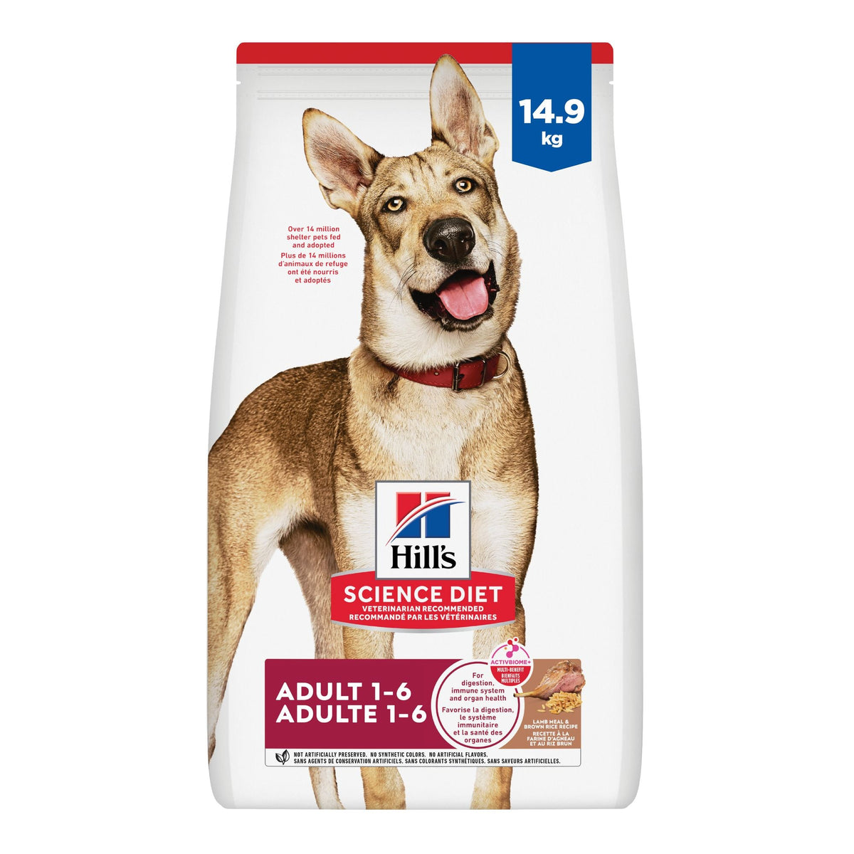 Hill's Science Diet Adult Lamb Meal & Brown Rice Recipe Dry Dog Food 14.9 Kg